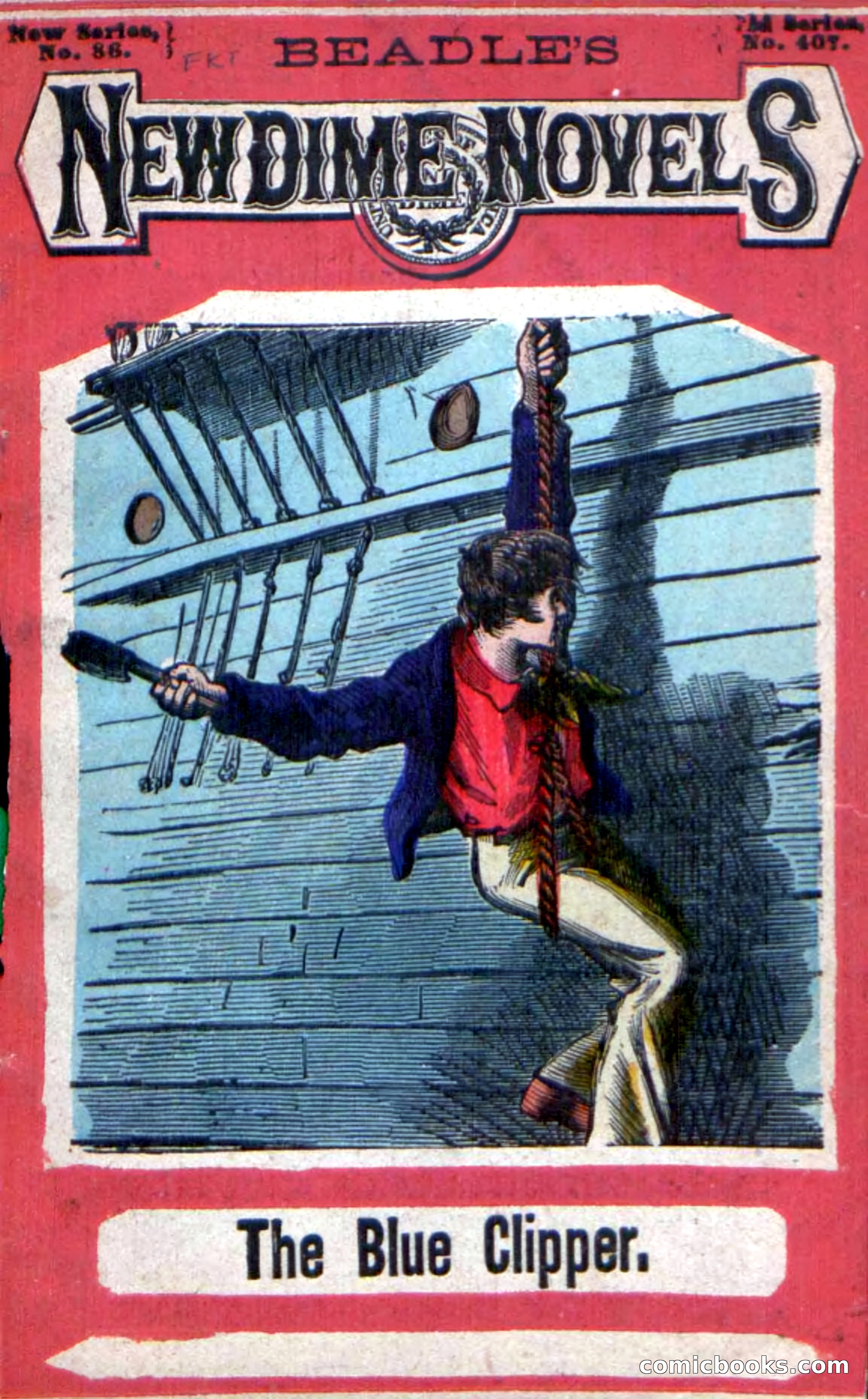 Beadle's New Dime Novels: The Blue Clipper — page 1 of 98