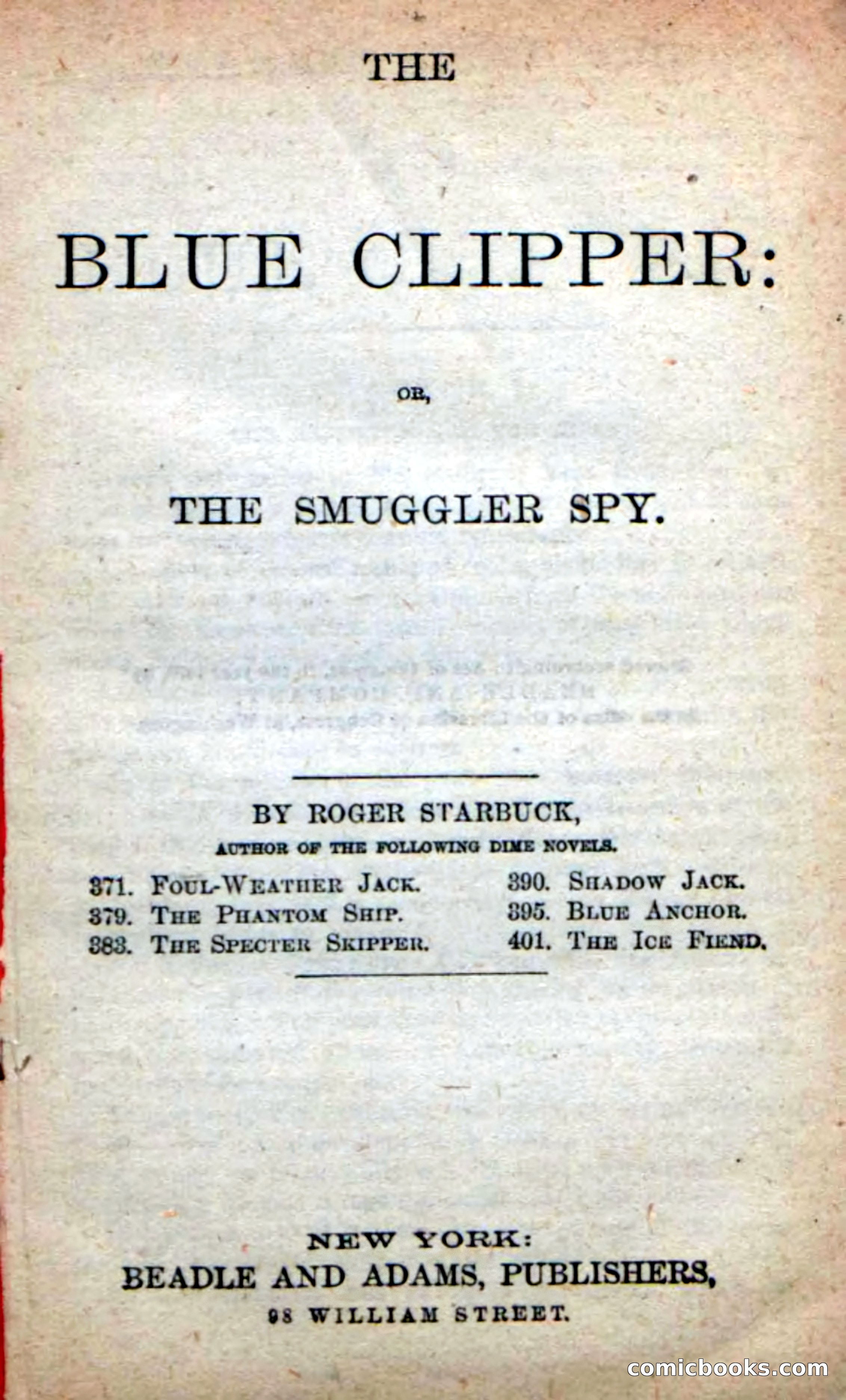 Beadle's New Dime Novels: The Blue Clipper — page 3 of 98