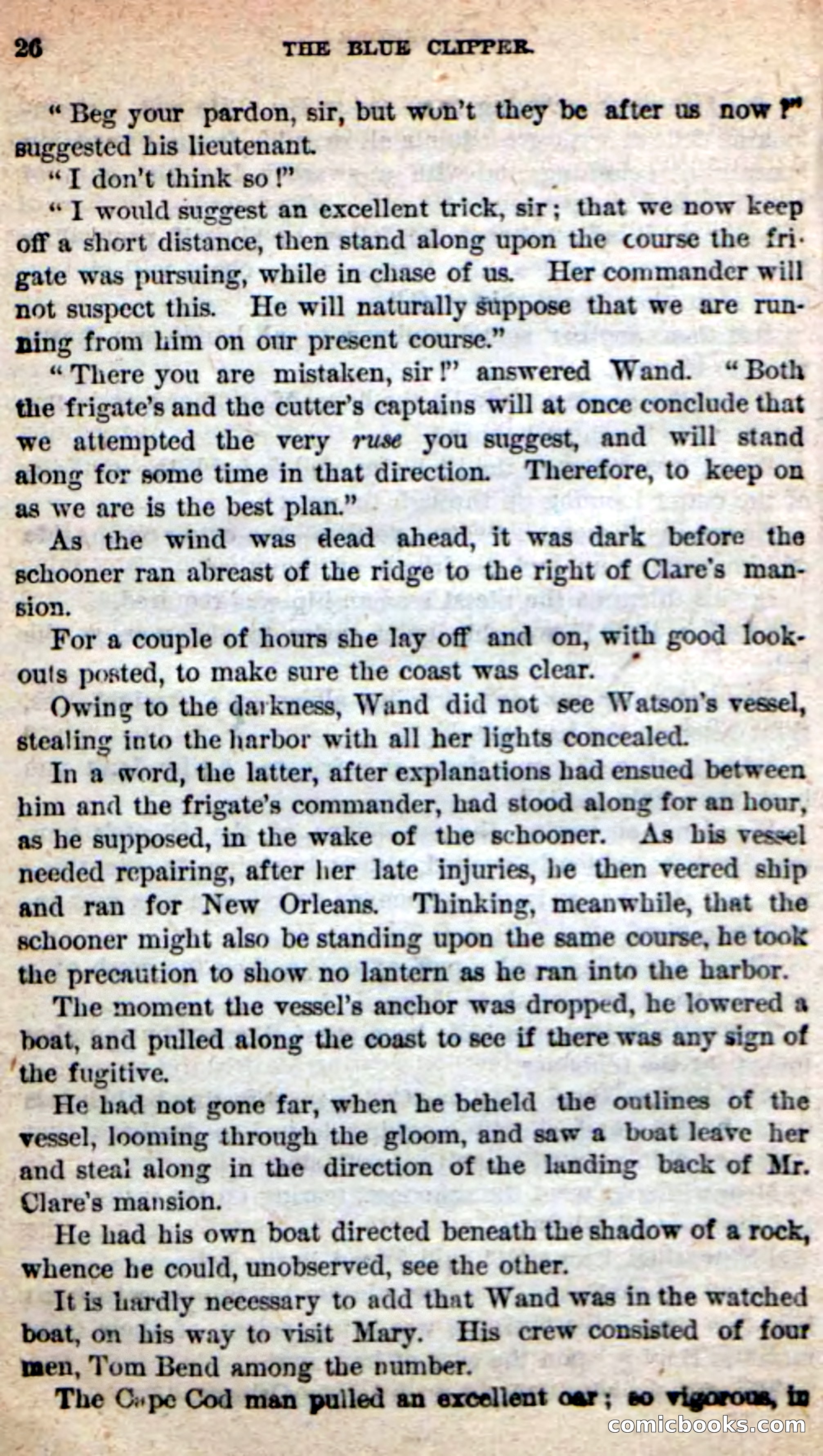 Beadle's New Dime Novels: The Blue Clipper — page 22 of 98