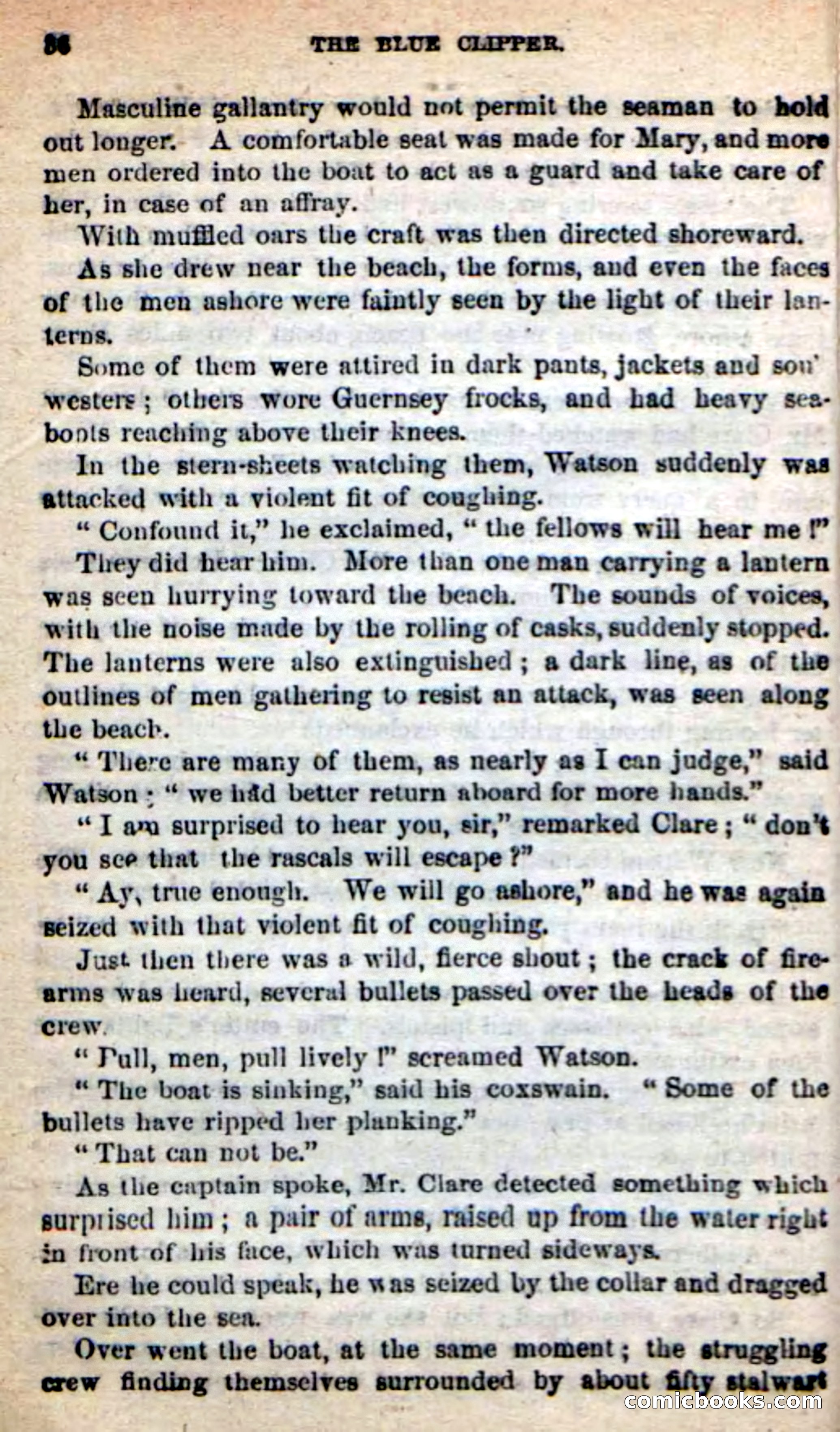 Beadle's New Dime Novels: The Blue Clipper — page 32 of 98