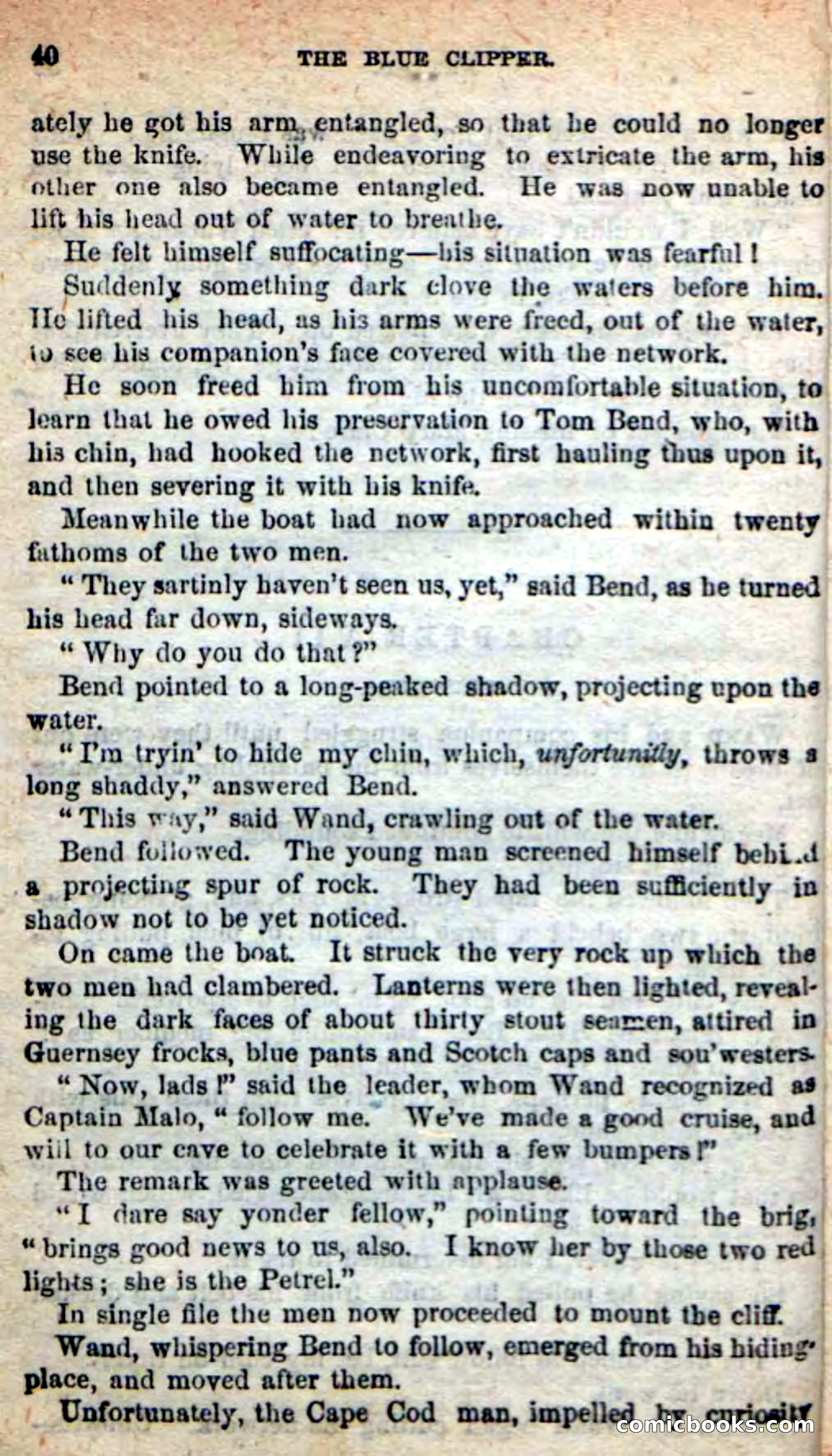 Beadle's New Dime Novels: The Blue Clipper — page 36 of 98