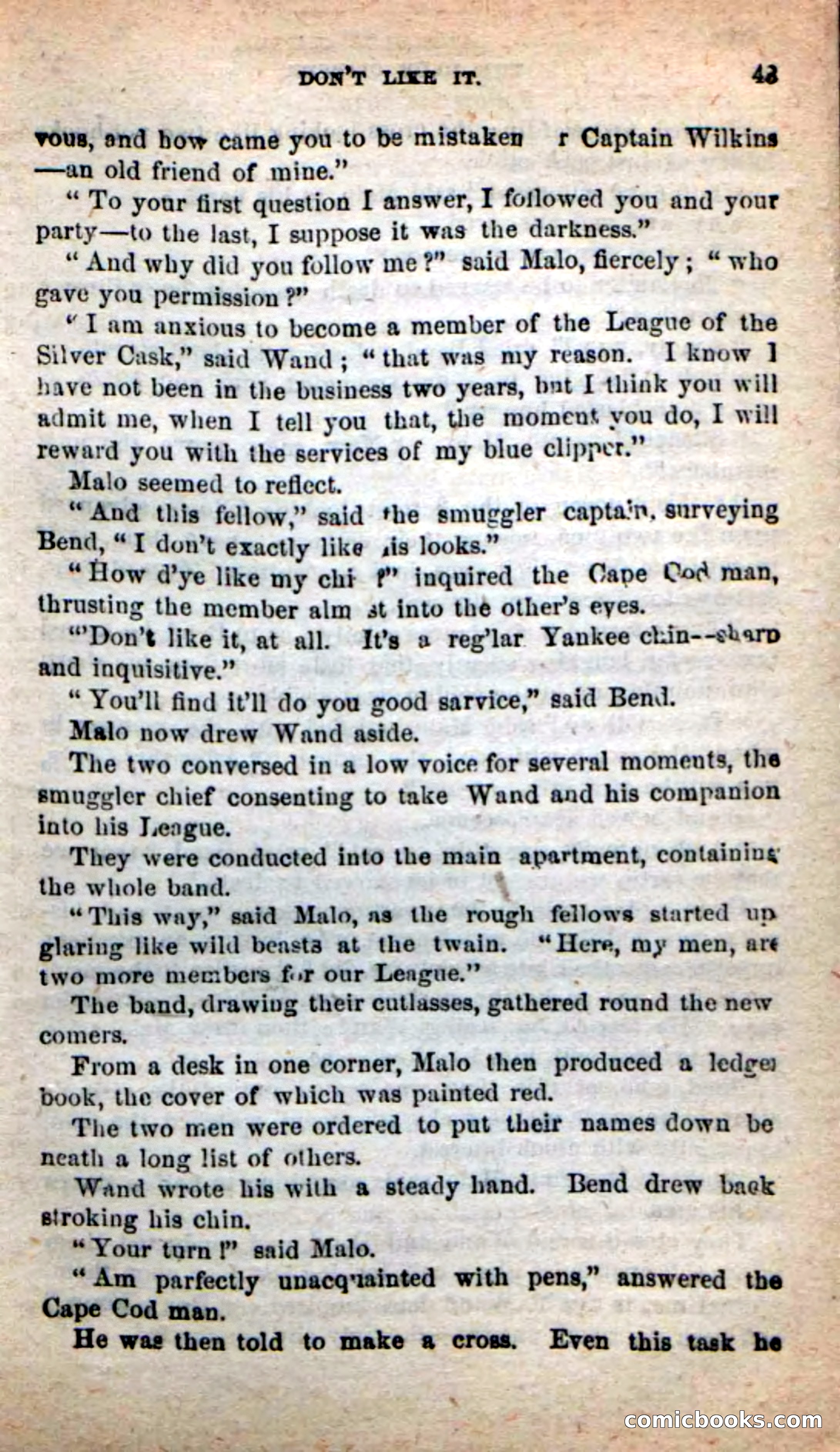 Beadle's New Dime Novels: The Blue Clipper — page 39 of 98
