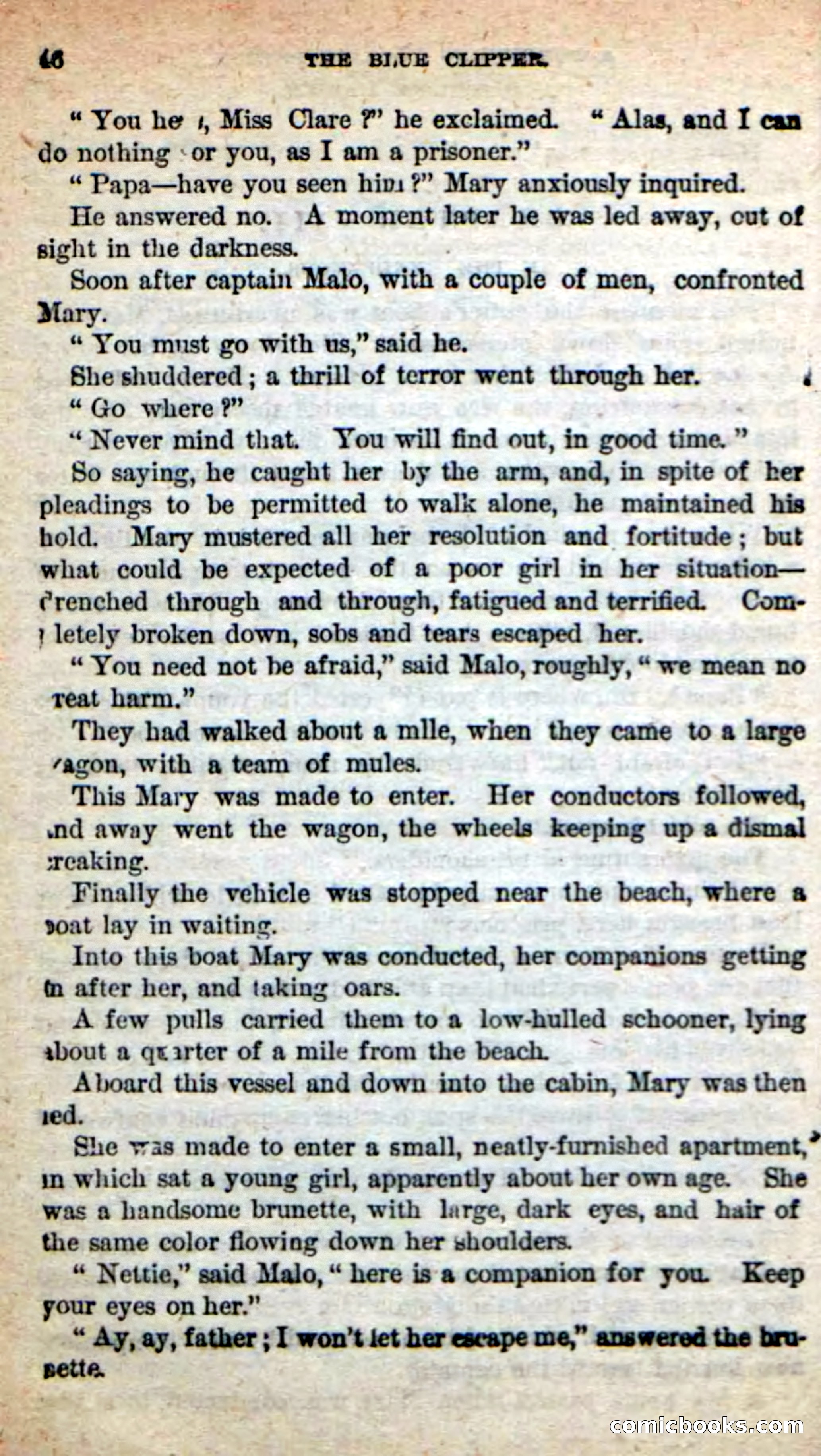 Beadle's New Dime Novels: The Blue Clipper — page 42 of 98