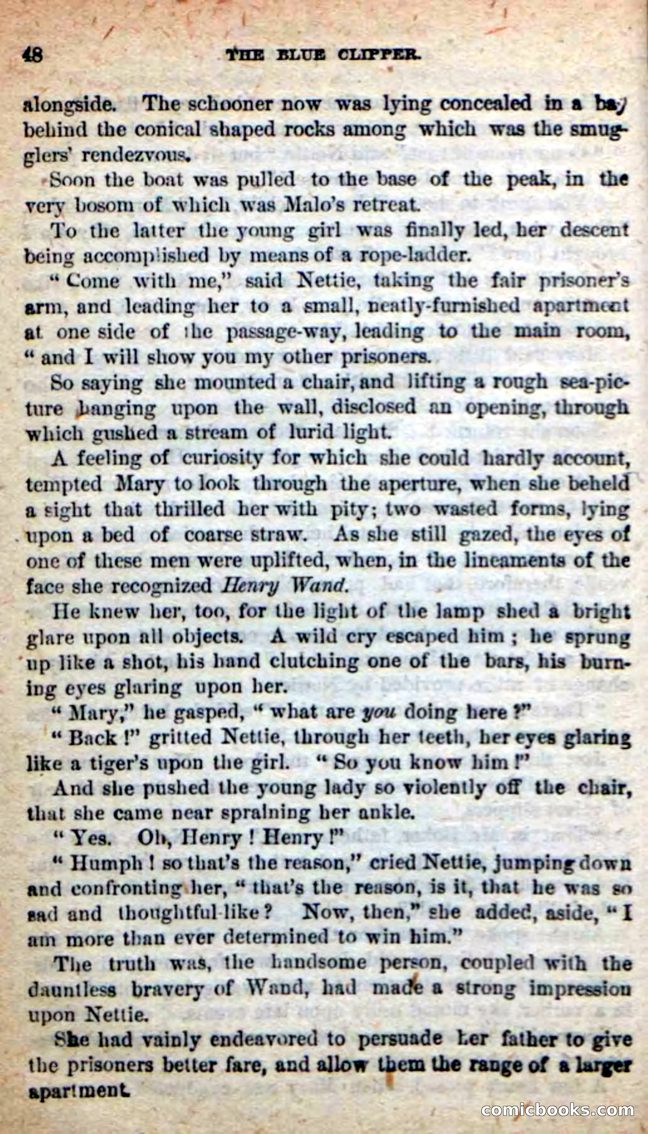 Beadle's New Dime Novels: The Blue Clipper — page 44 of 98