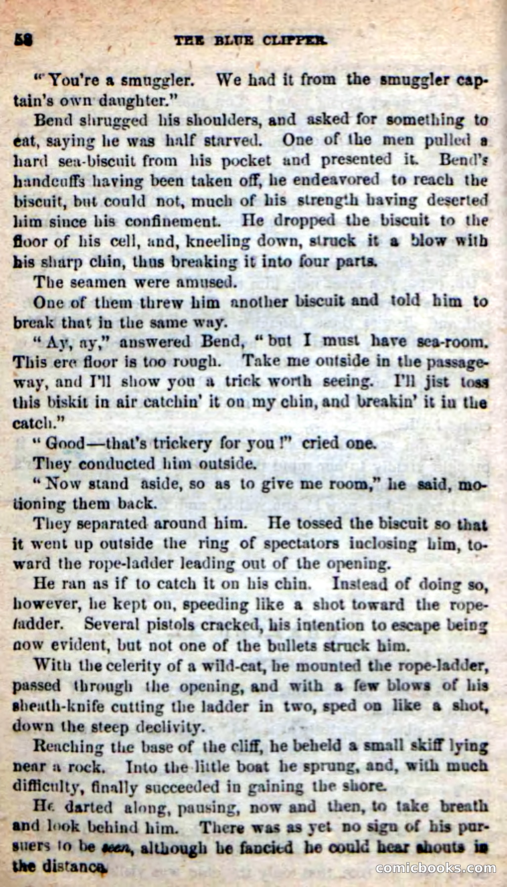 Beadle's New Dime Novels: The Blue Clipper — page 54 of 98