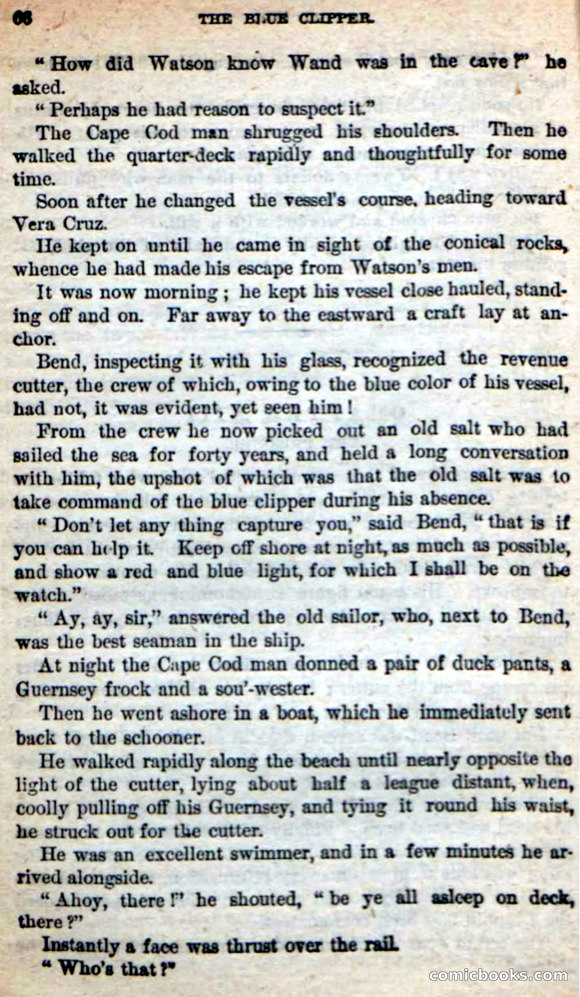 Beadle's New Dime Novels: The Blue Clipper — page 62 of 98