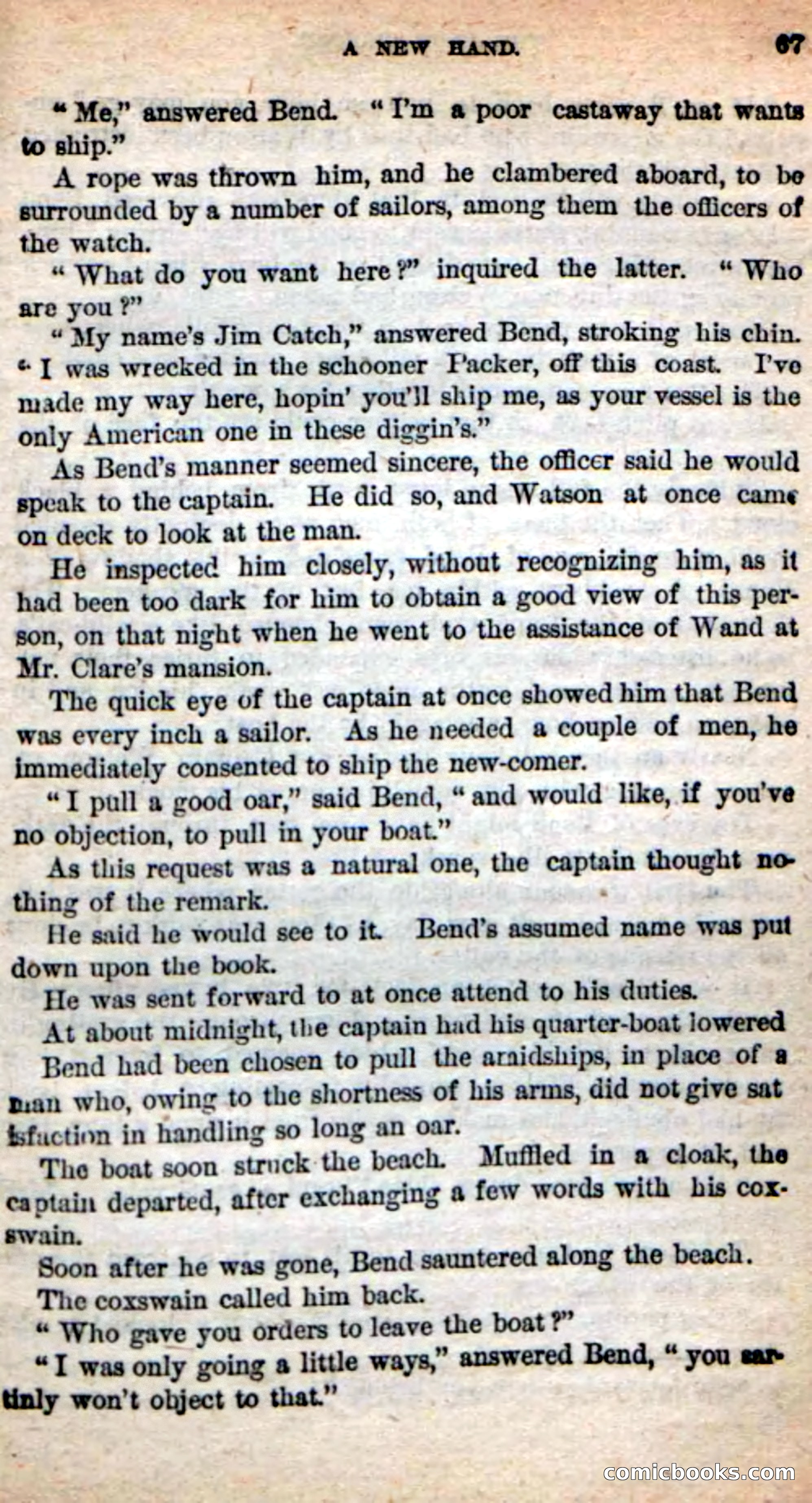 Beadle's New Dime Novels: The Blue Clipper — page 63 of 98