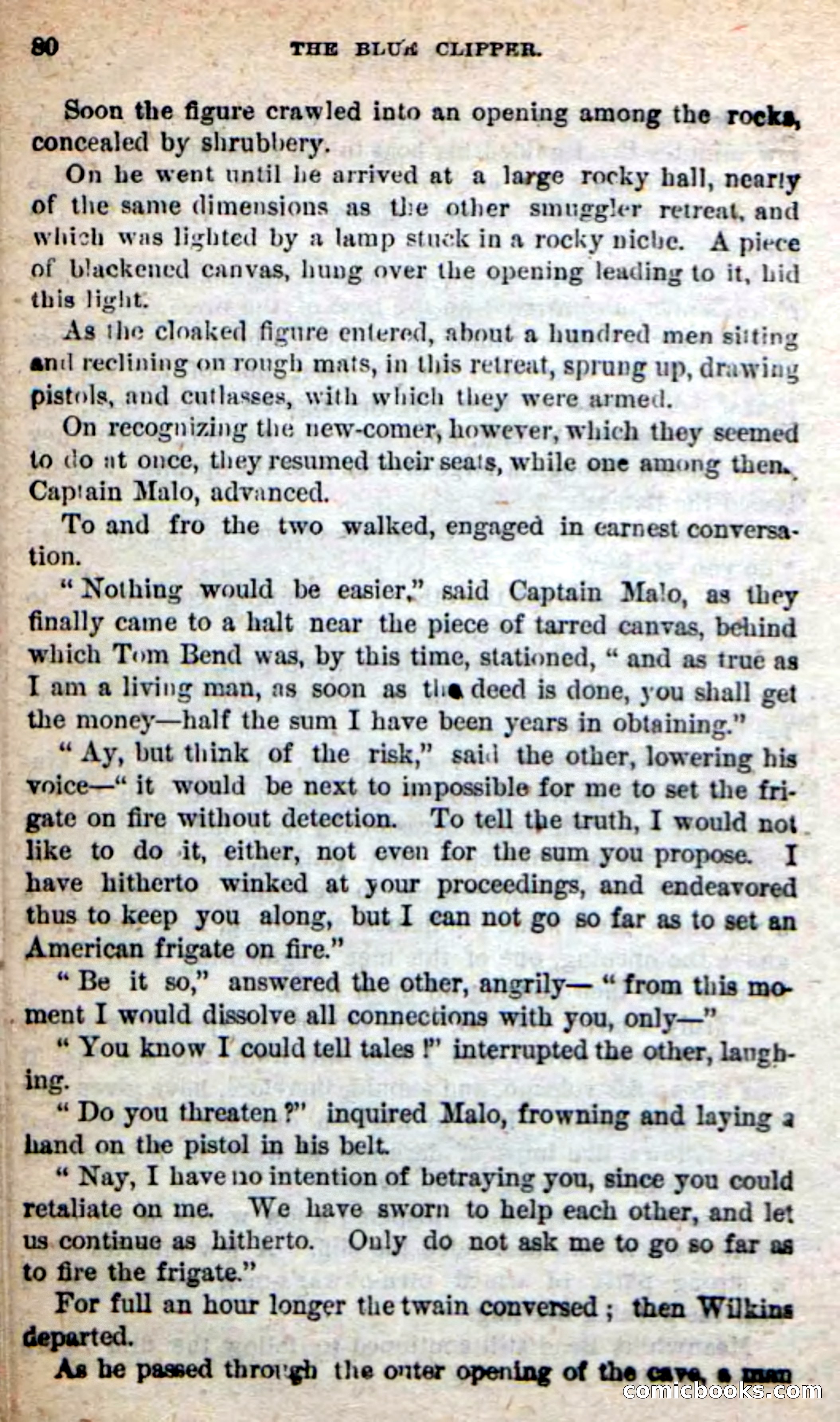 Beadle's New Dime Novels: The Blue Clipper — page 76 of 98