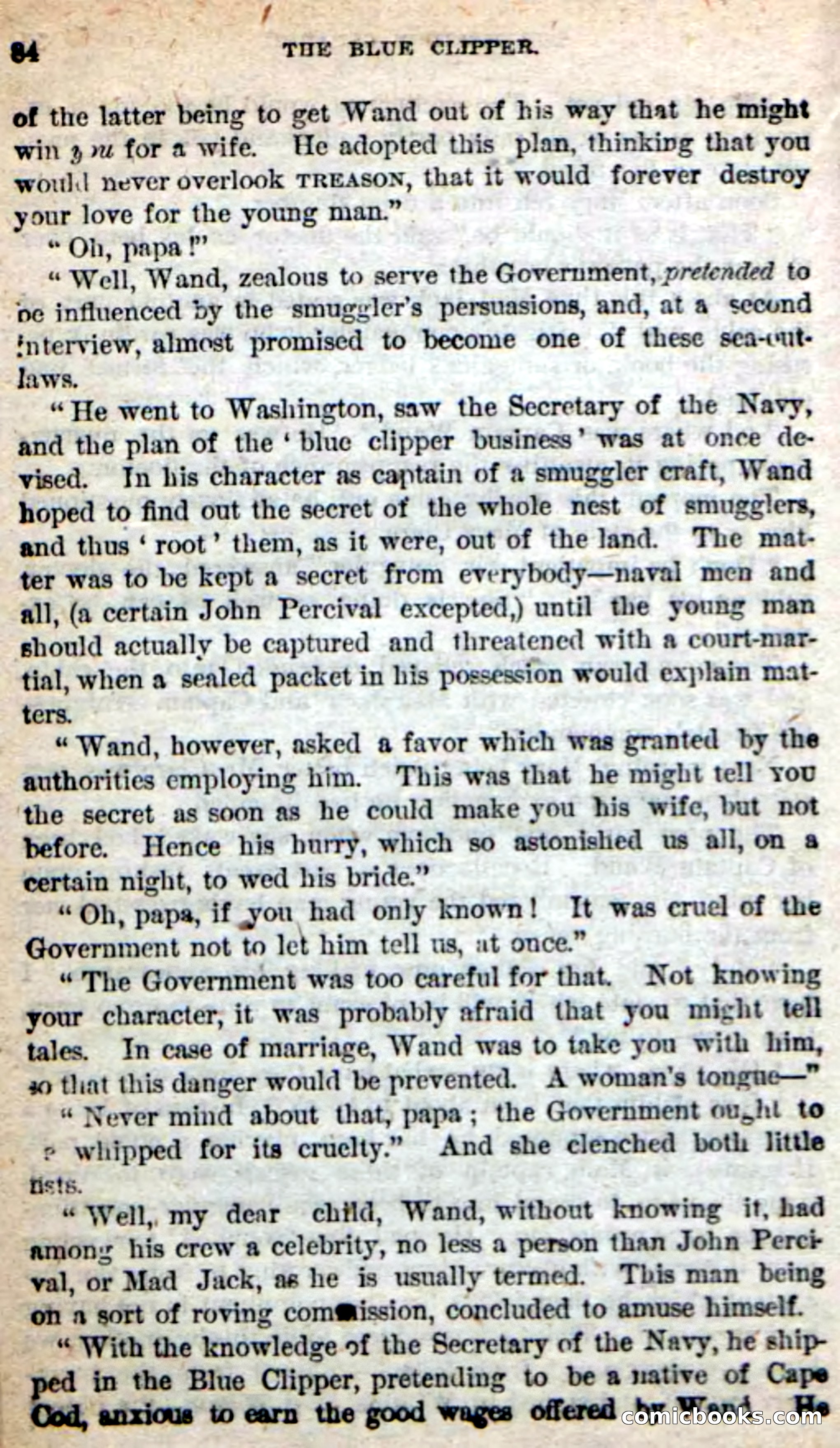 Beadle's New Dime Novels: The Blue Clipper — page 80 of 98