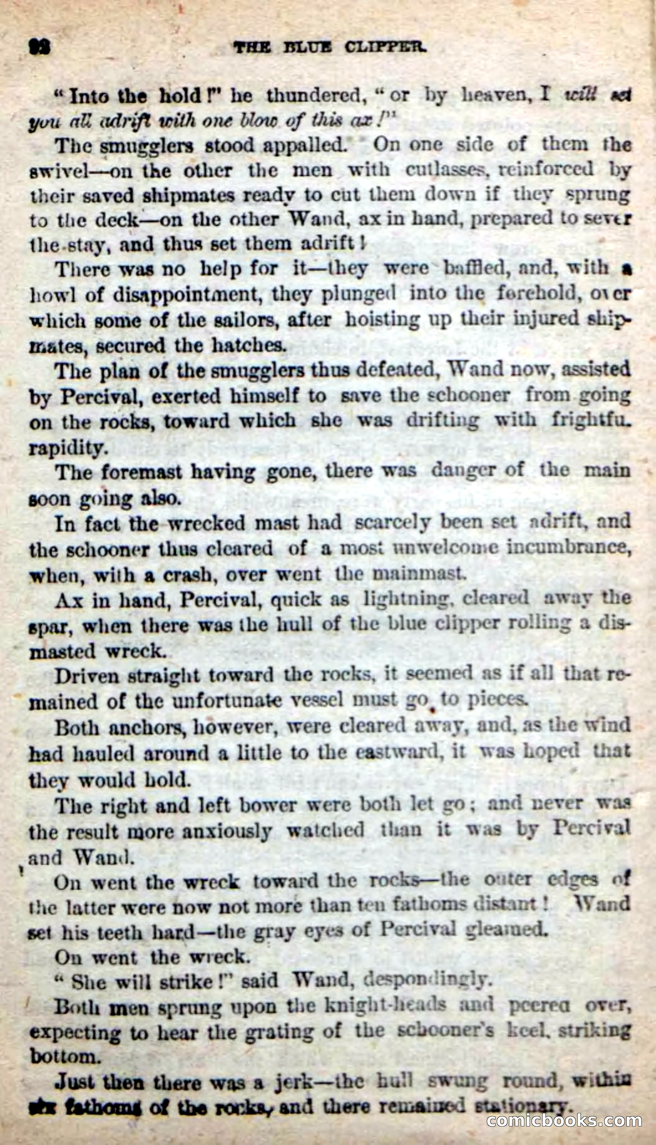 Beadle's New Dime Novels: The Blue Clipper — page 88 of 98