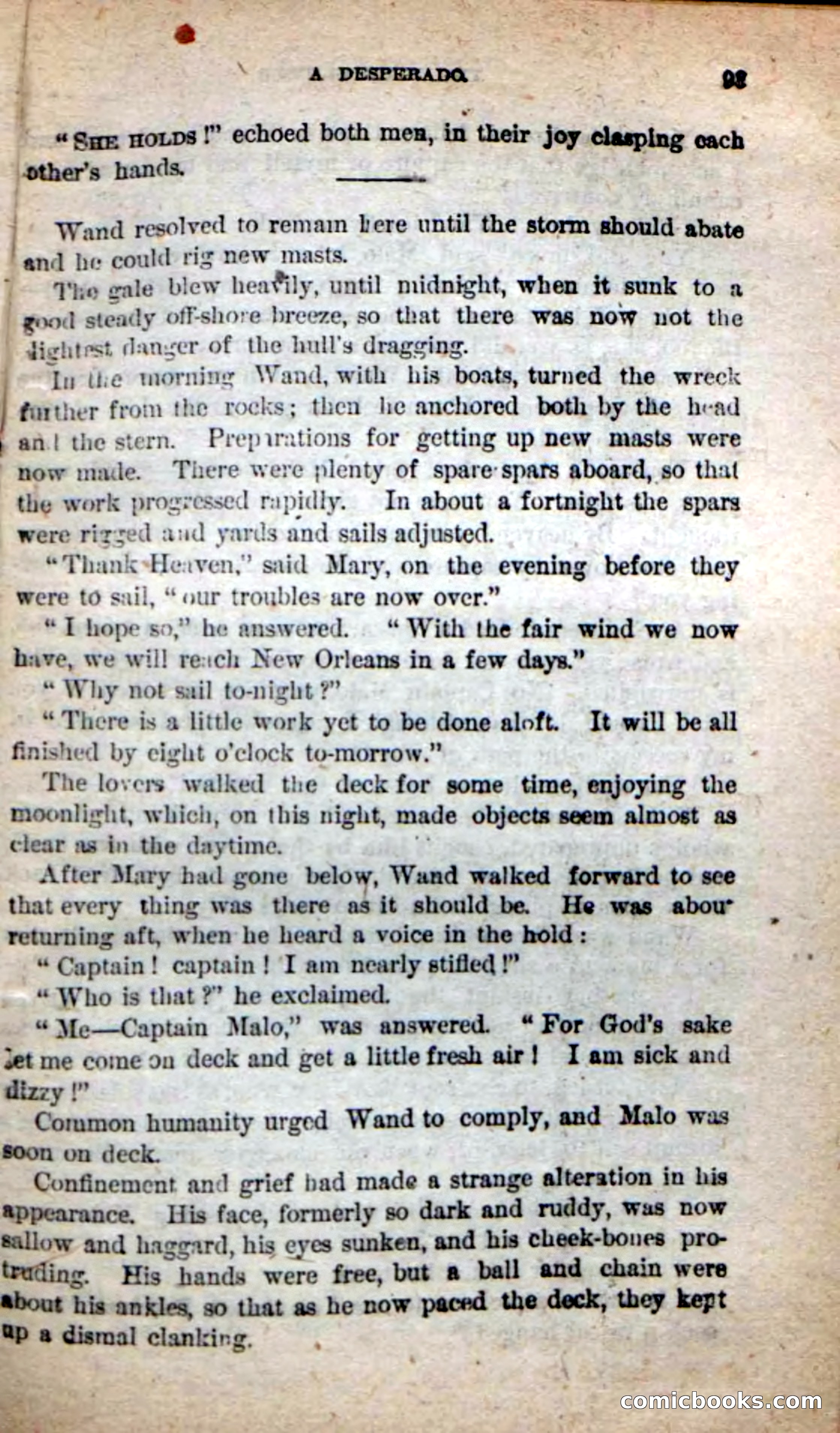 Beadle's New Dime Novels: The Blue Clipper — page 89 of 98