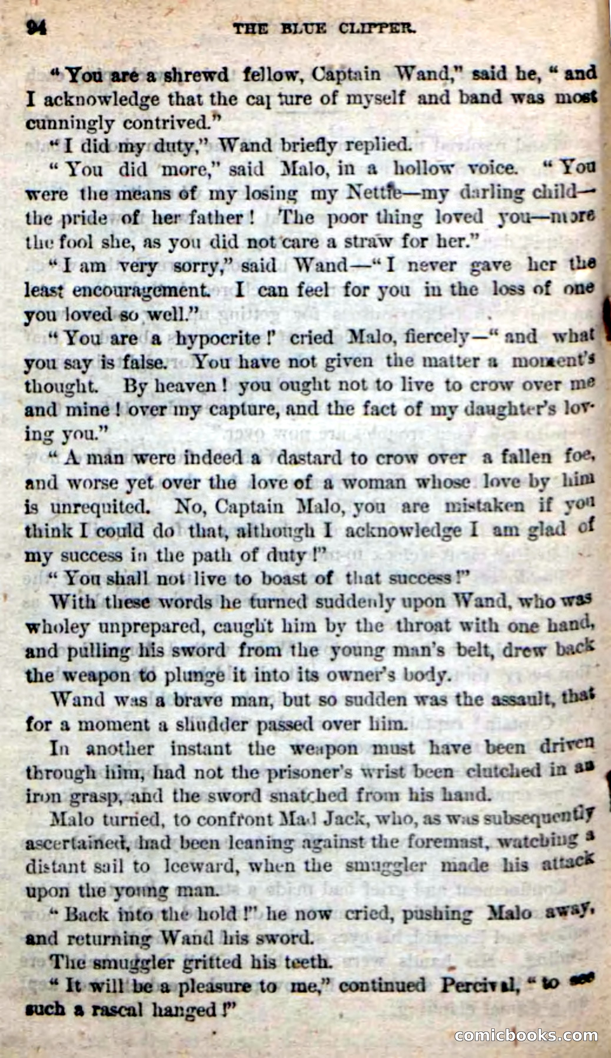 Beadle's New Dime Novels: The Blue Clipper — page 90 of 98