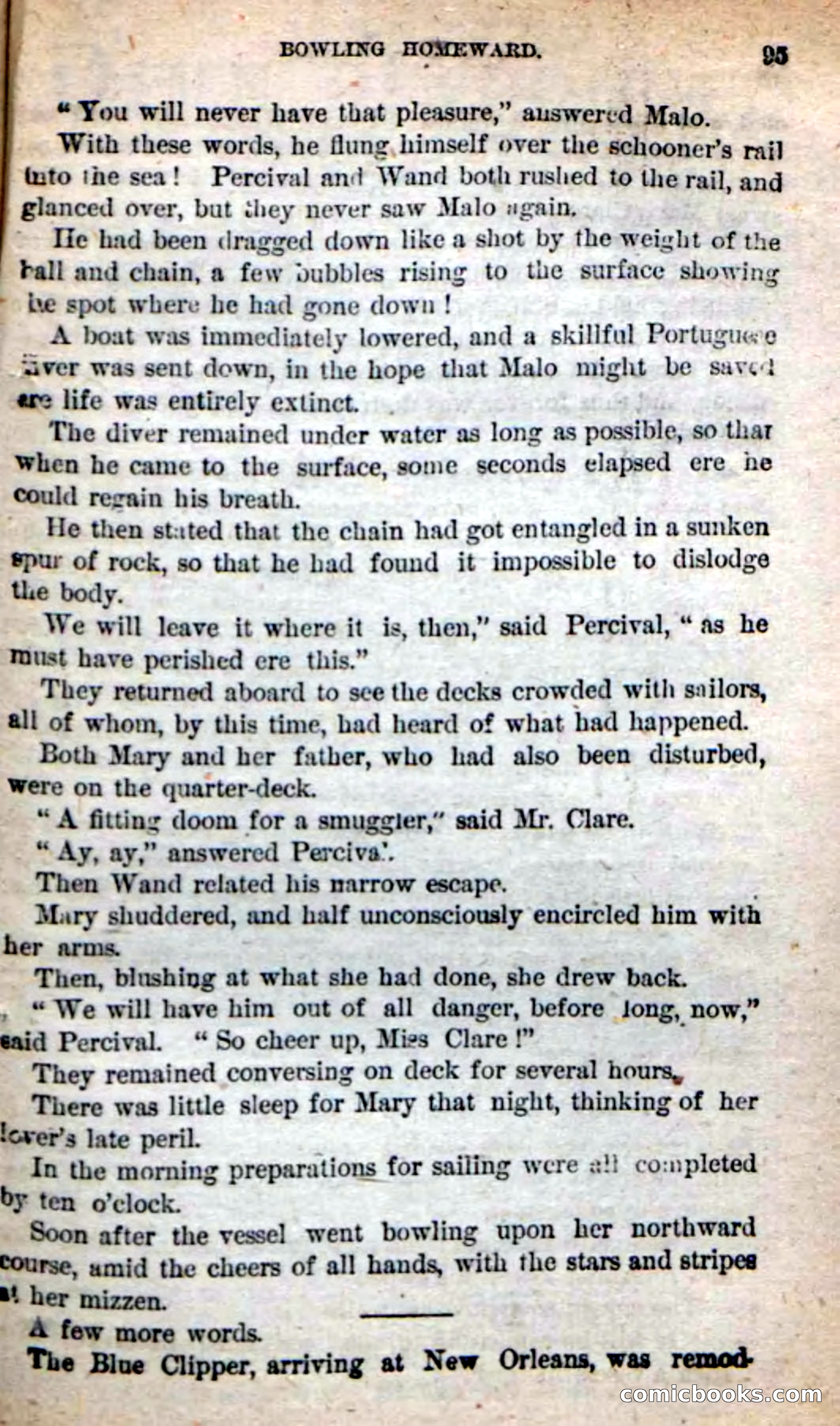 Beadle's New Dime Novels: The Blue Clipper — page 91 of 98