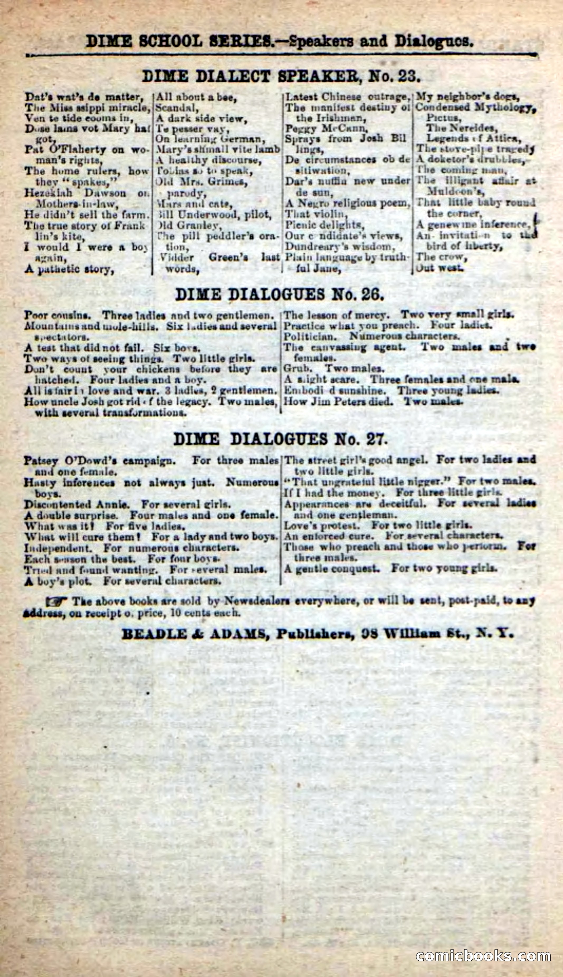 Beadle's New Dime Novels: The Blue Clipper — page 96 of 98