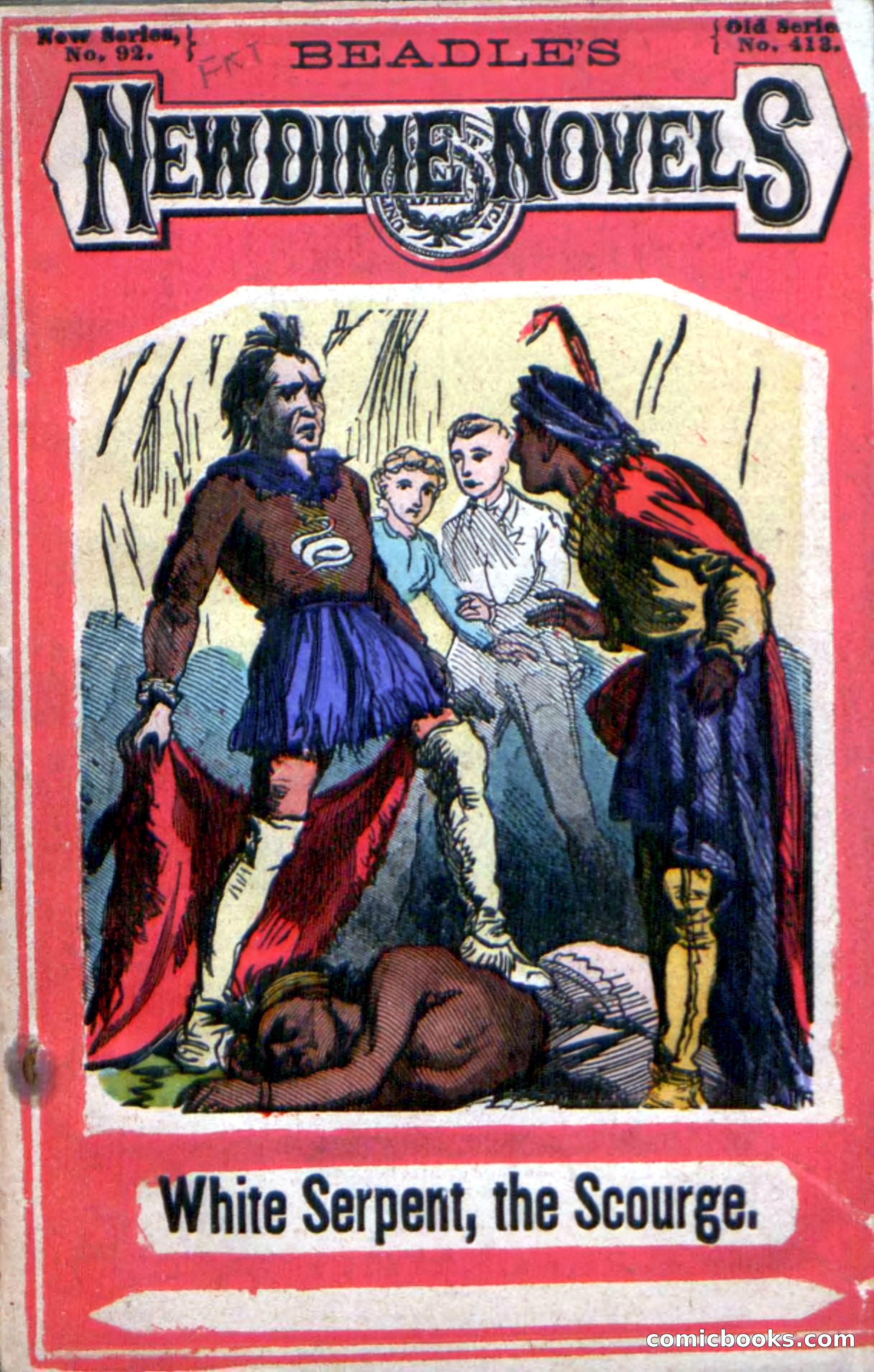 Beadle's New Dime Novels: White Serpent, the Scourge