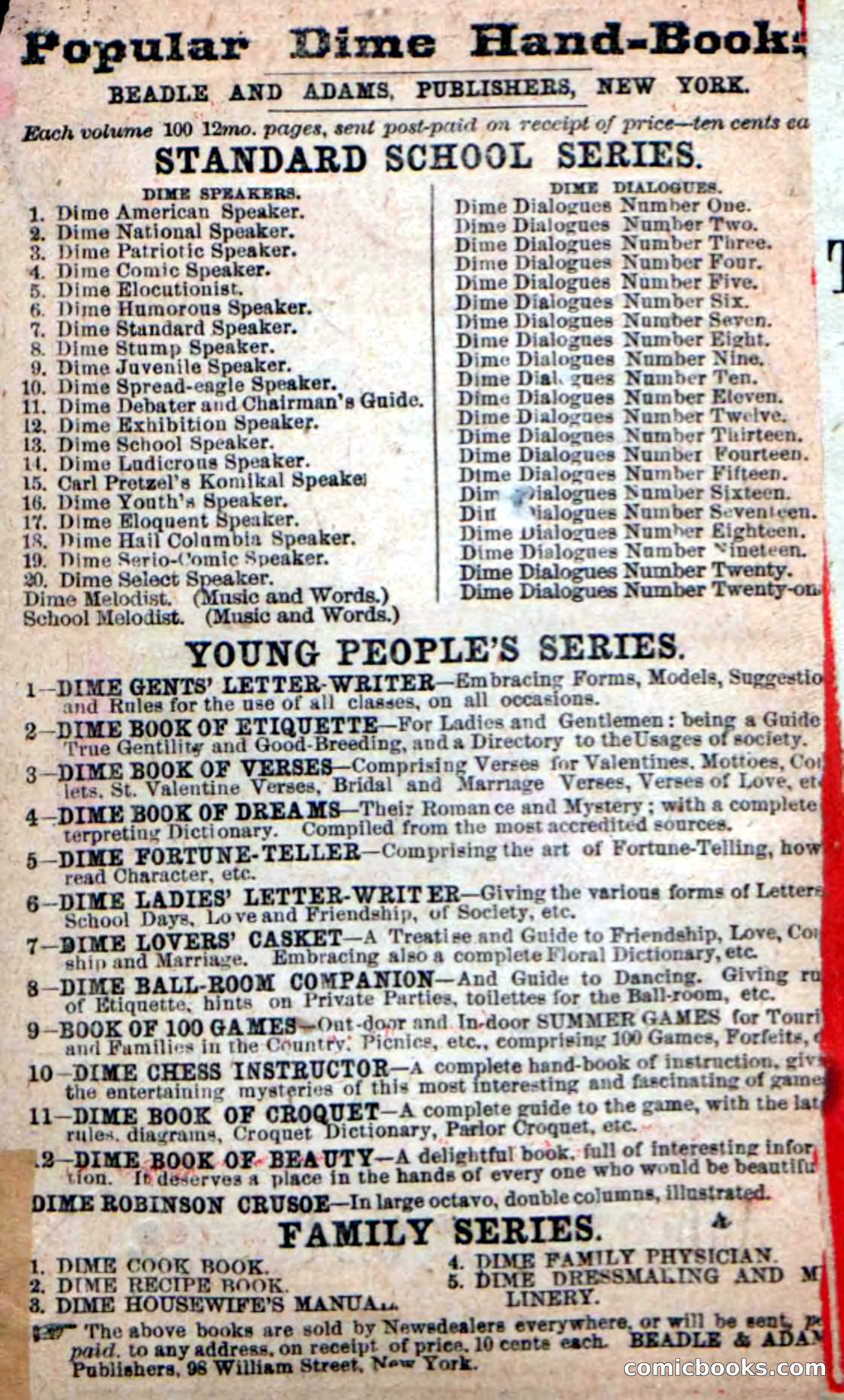 Beadle's New Dime Novels: White Serpent, the Scourge — page 2 of 101