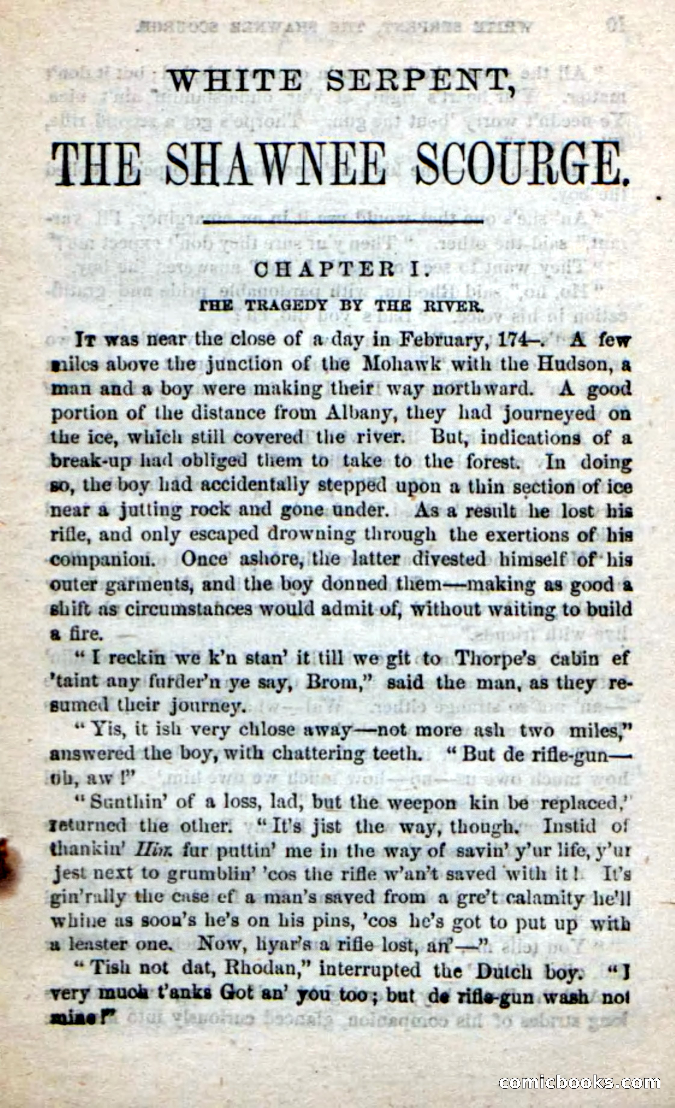 Beadle's New Dime Novels: White Serpent, the Scourge — page 5 of 101