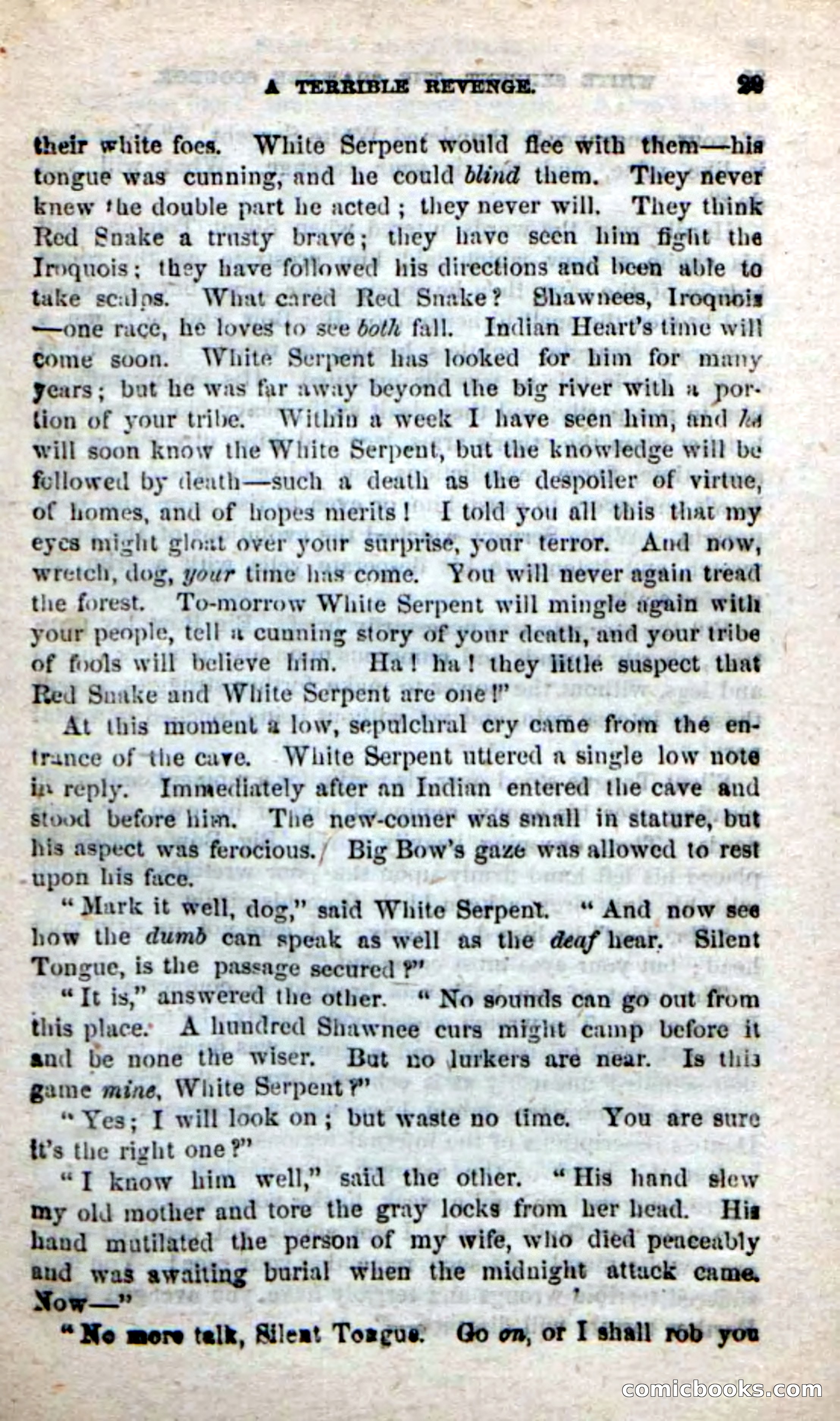 Beadle's New Dime Novels: White Serpent, the Scourge — page 26 of 101