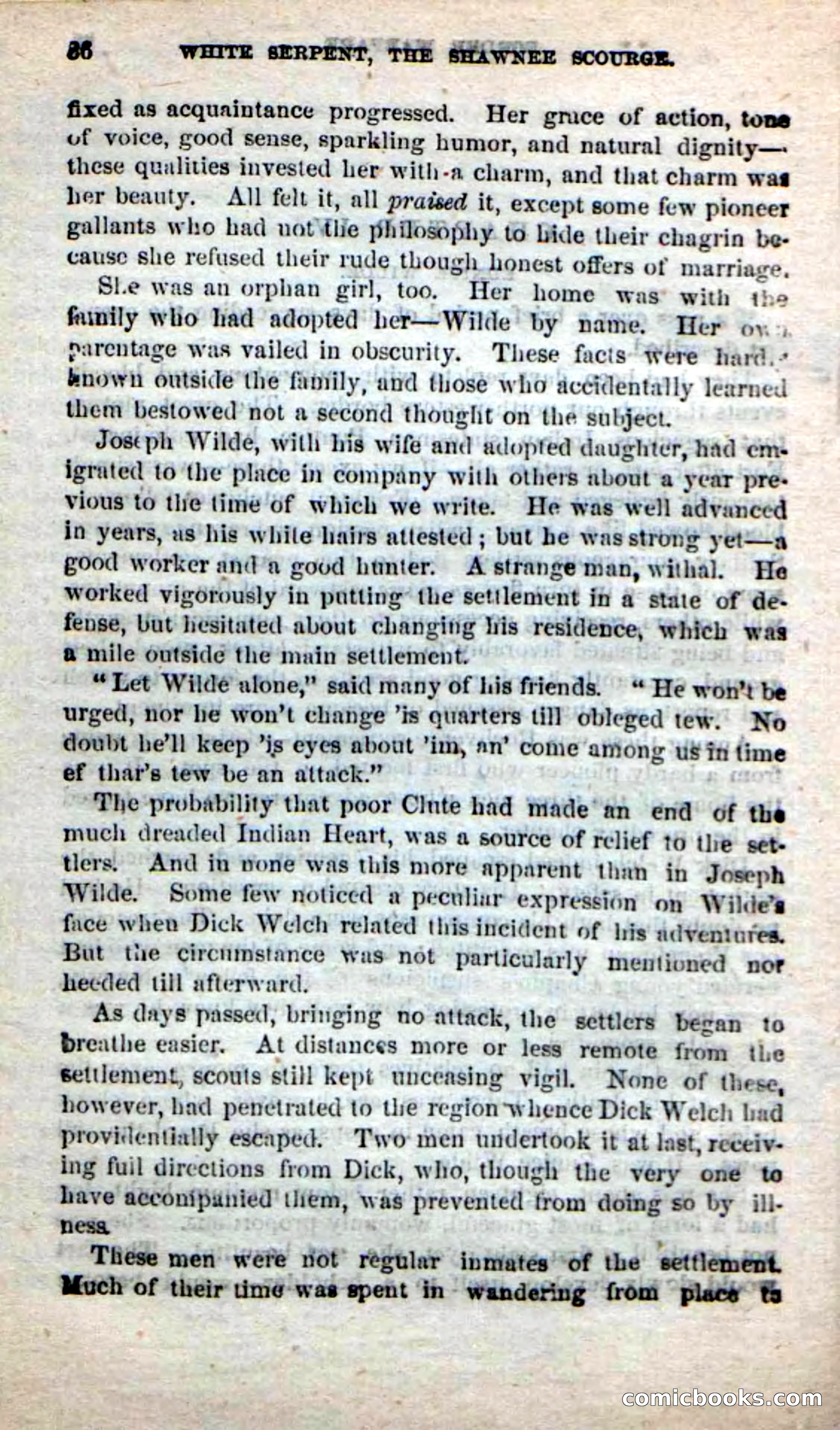 Beadle's New Dime Novels: White Serpent, the Scourge — page 33 of 101