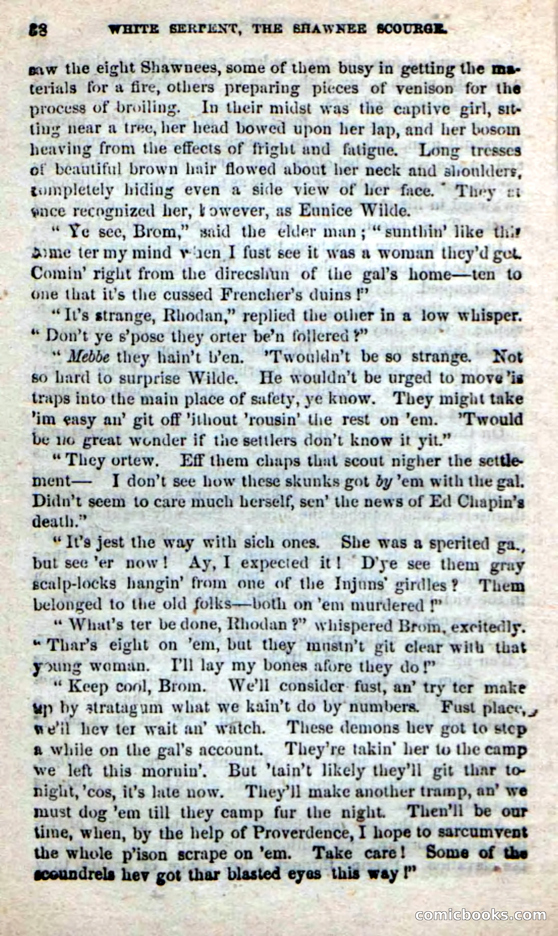 Beadle's New Dime Novels: White Serpent, the Scourge — page 35 of 101