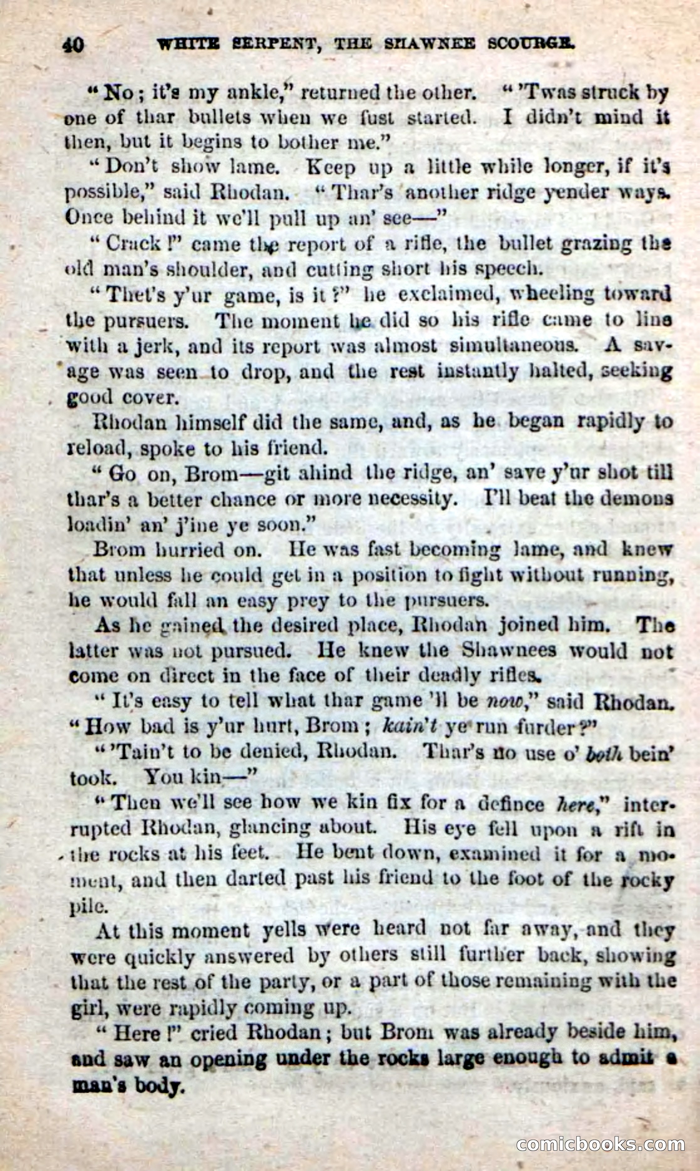 Beadle's New Dime Novels: White Serpent, the Scourge — page 37 of 101