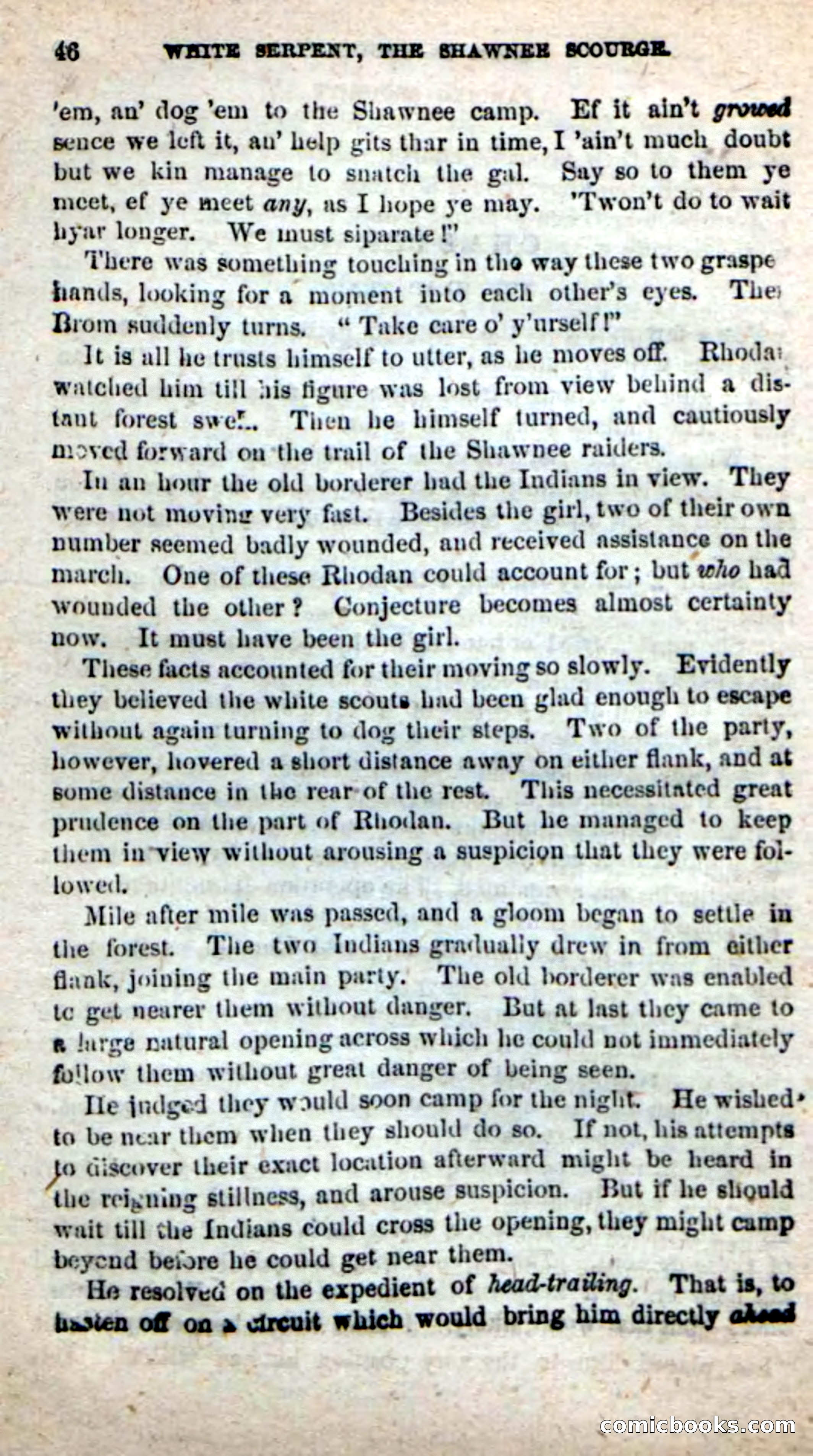 Beadle's New Dime Novels: White Serpent, the Scourge — page 43 of 101