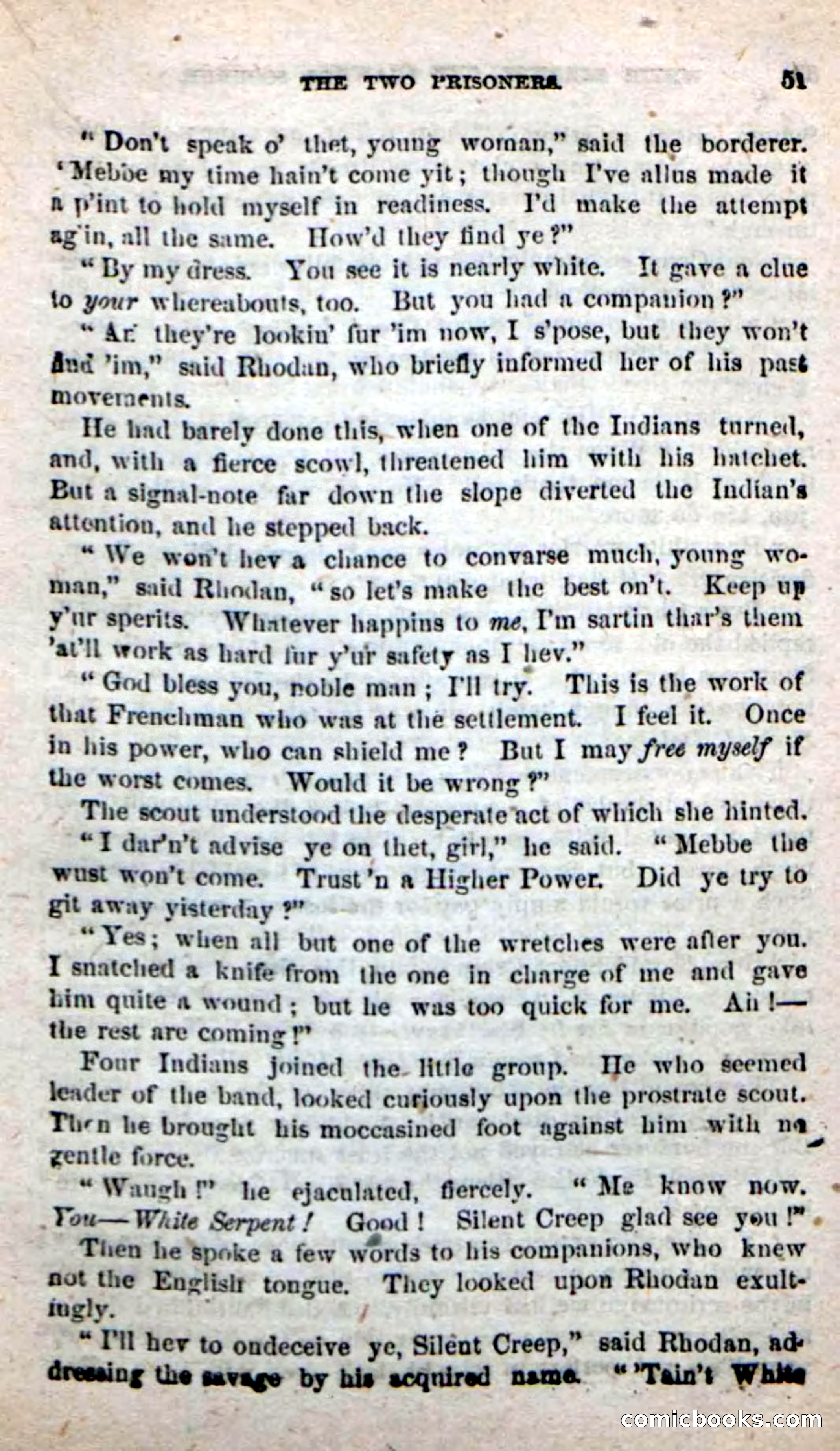 Beadle's New Dime Novels: White Serpent, the Scourge — page 48 of 101