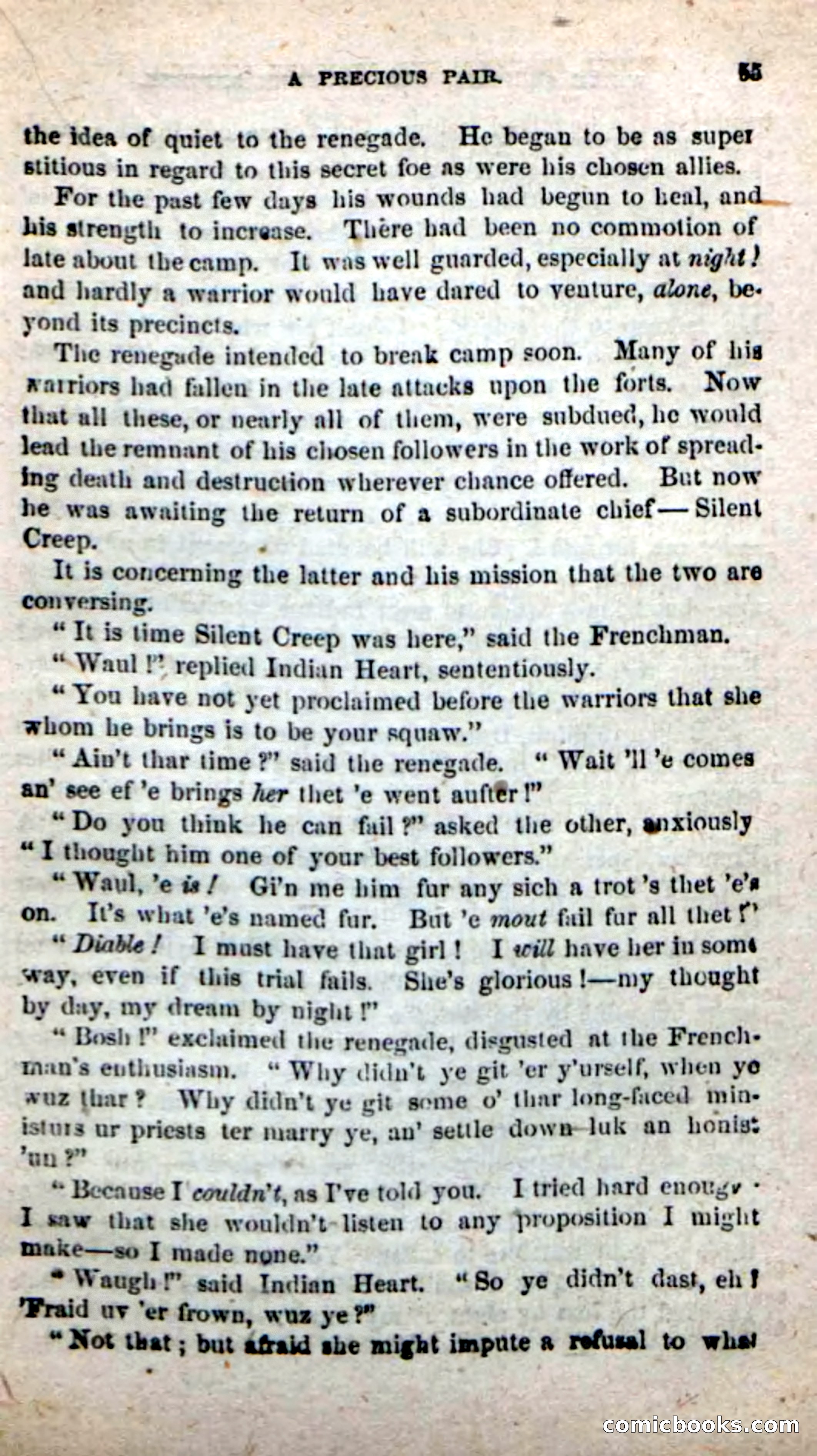 Beadle's New Dime Novels: White Serpent, the Scourge — page 52 of 101