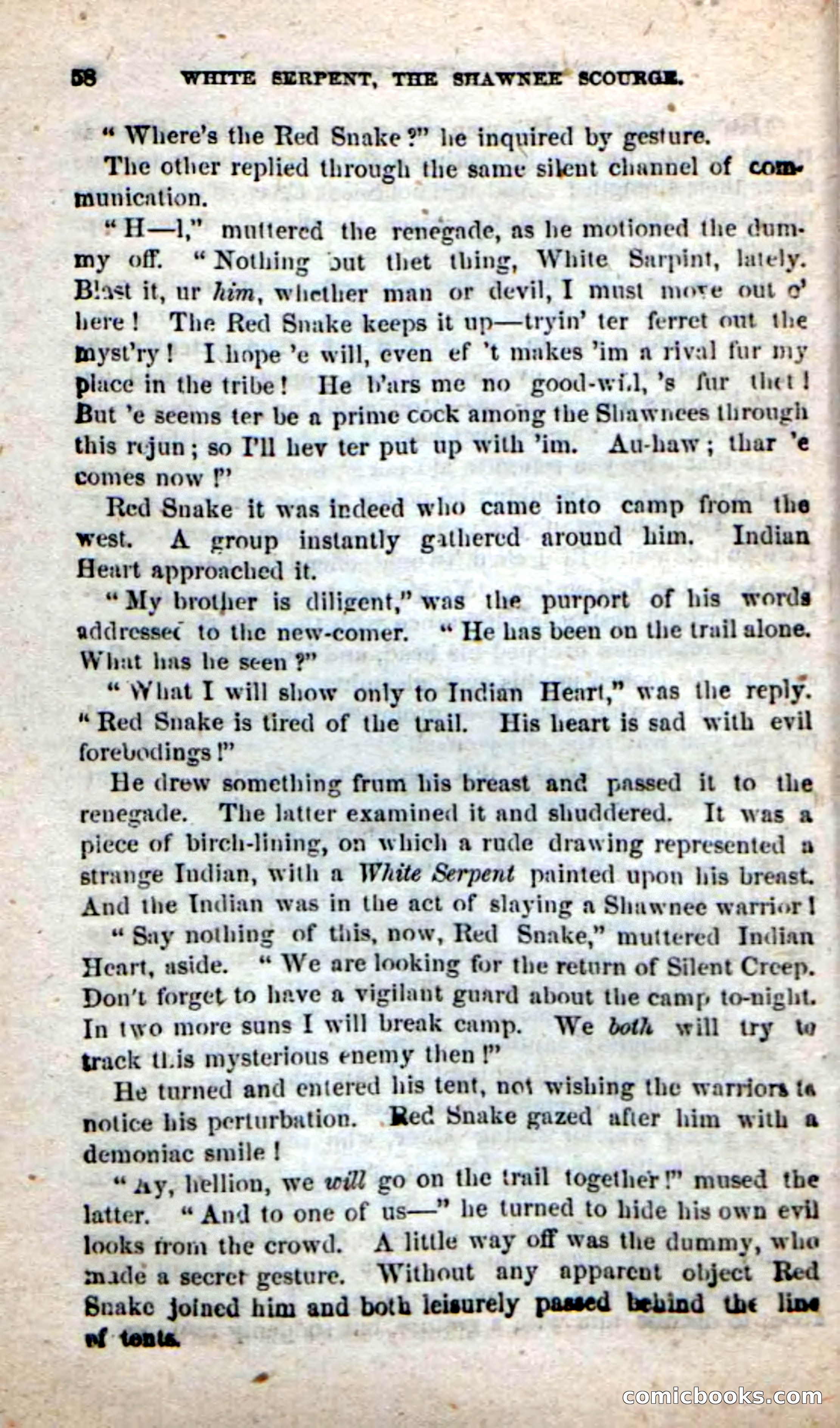 Beadle's New Dime Novels: White Serpent, the Scourge — page 55 of 101