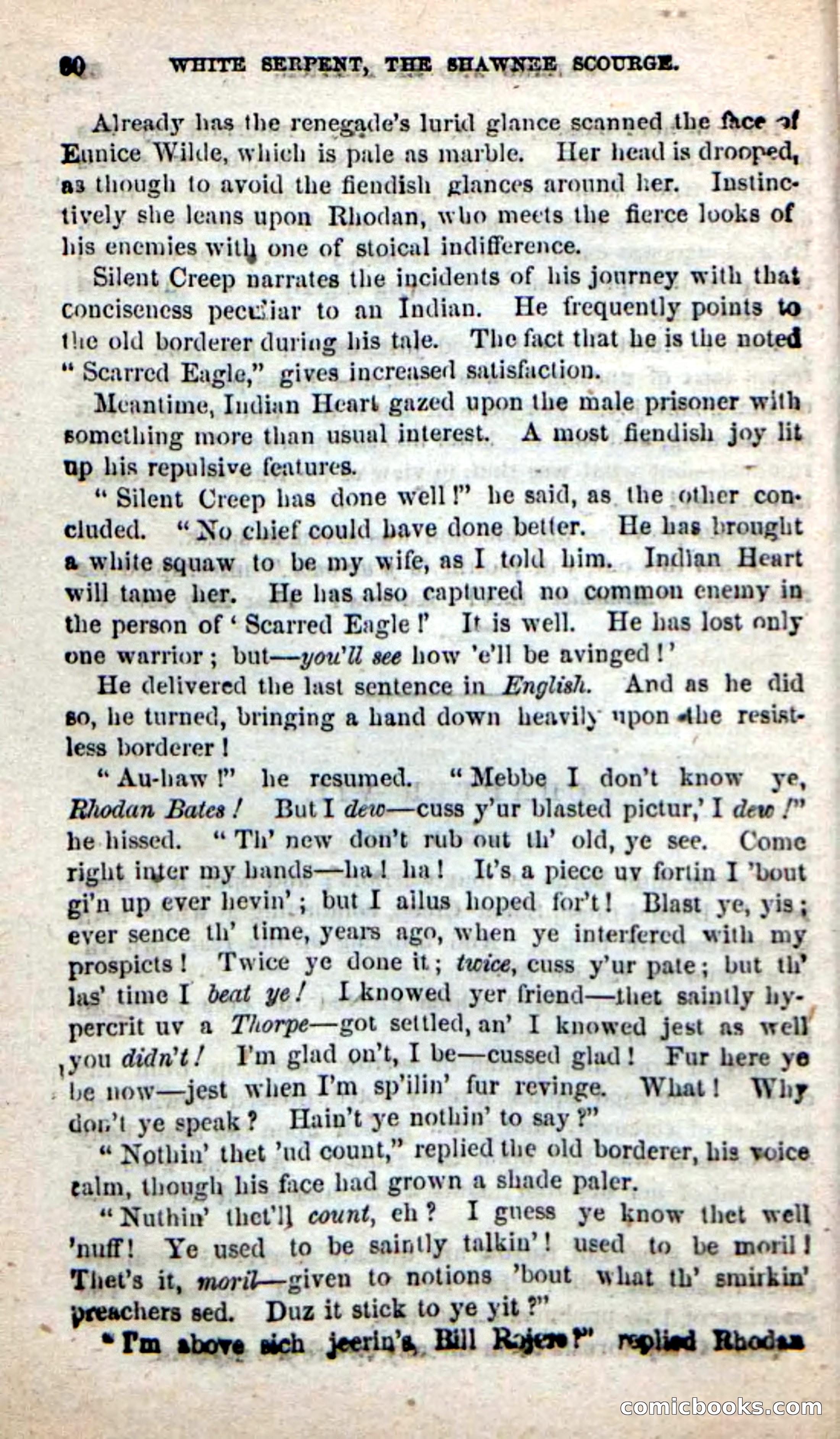 Beadle's New Dime Novels: White Serpent, the Scourge — page 57 of 101
