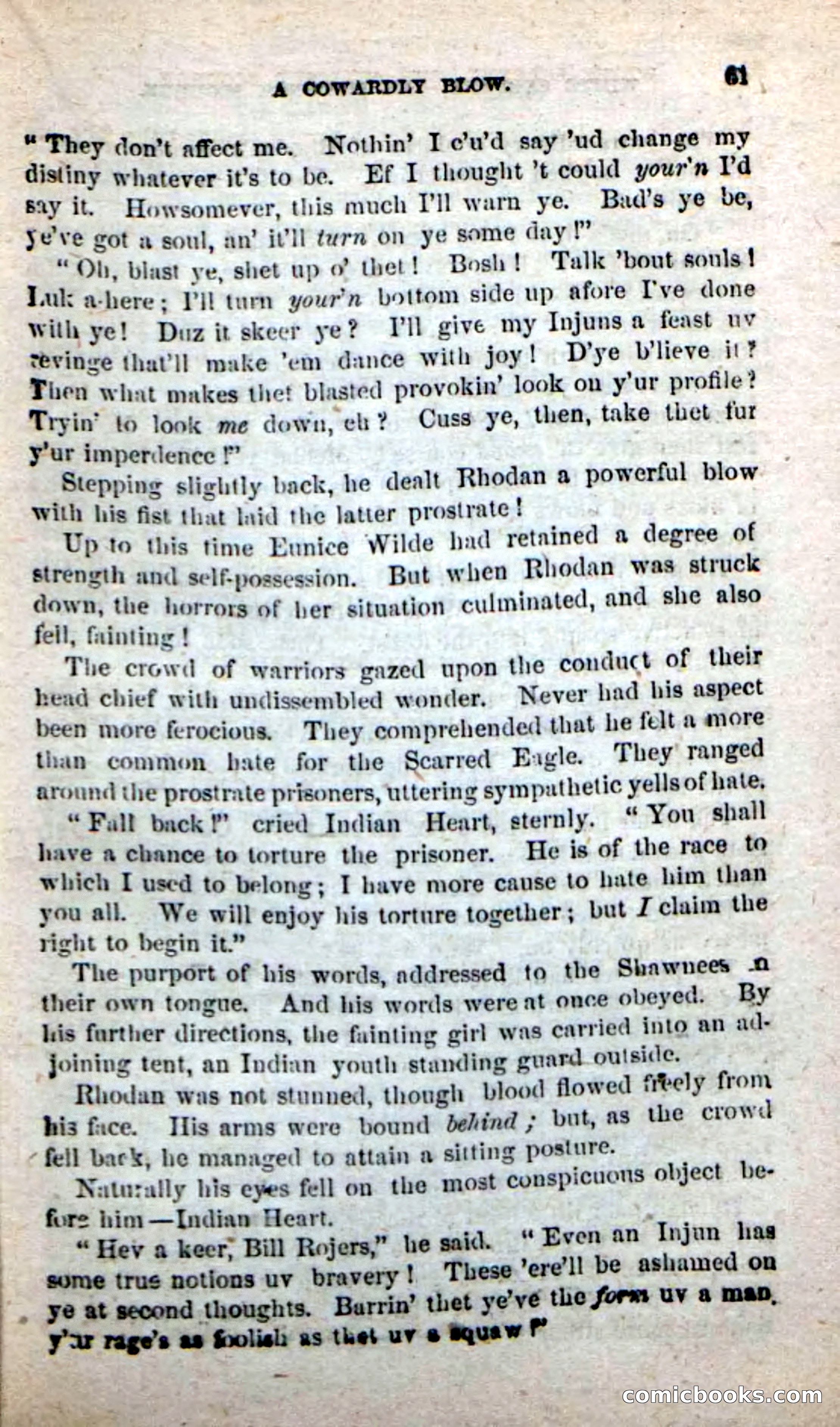 Beadle's New Dime Novels: White Serpent, the Scourge — page 58 of 101