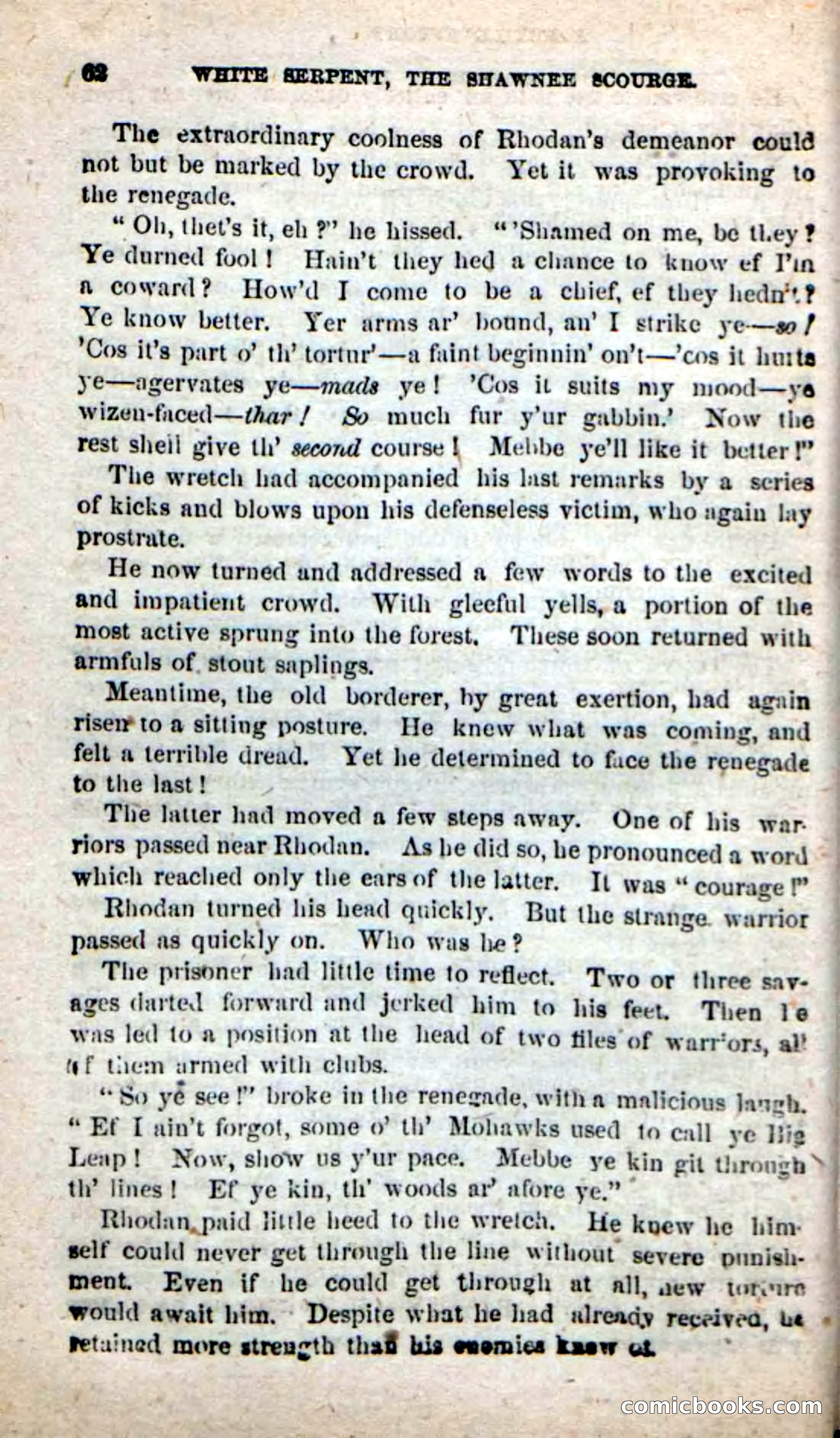 Beadle's New Dime Novels: White Serpent, the Scourge — page 59 of 101