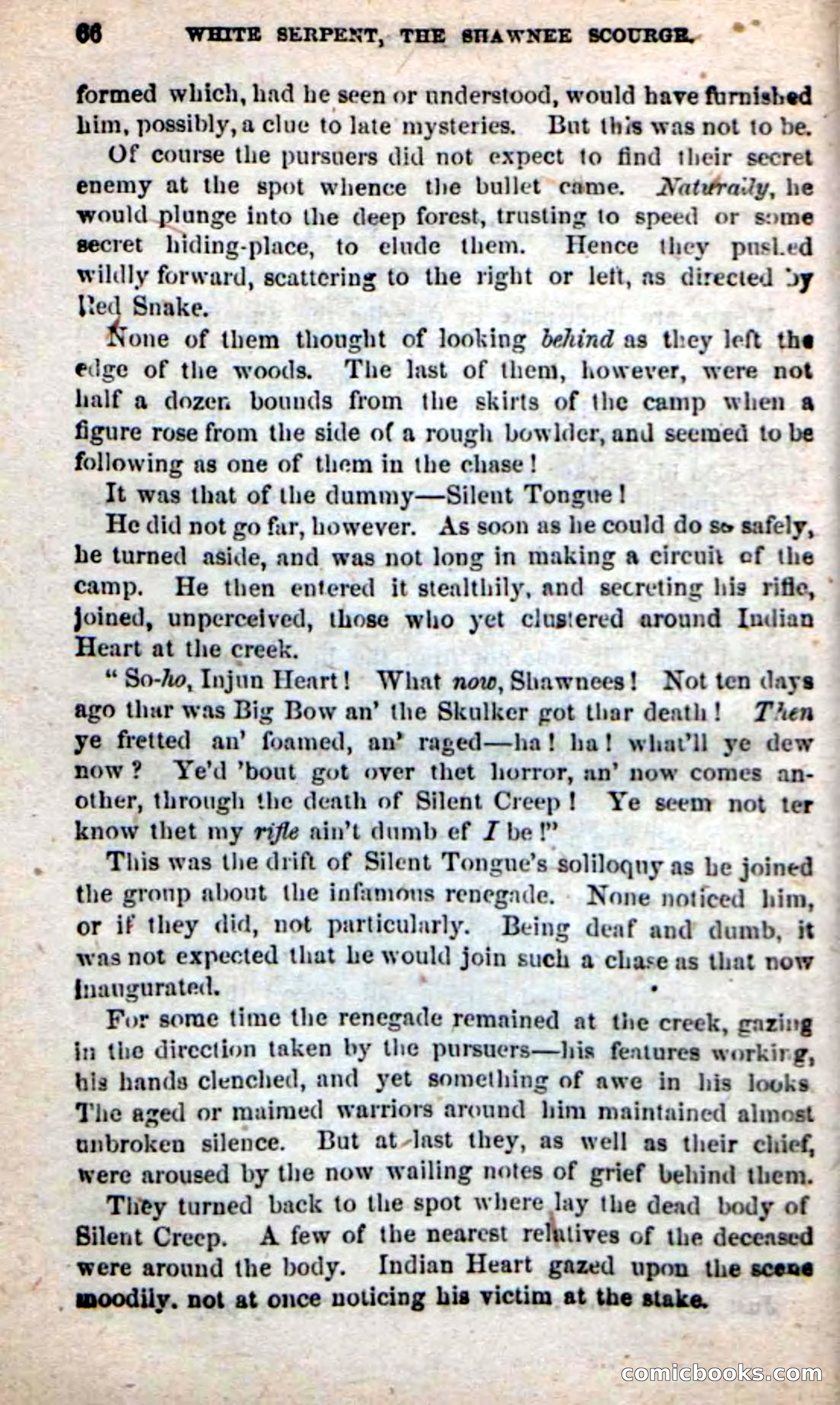 Beadle's New Dime Novels: White Serpent, the Scourge — page 63 of 101
