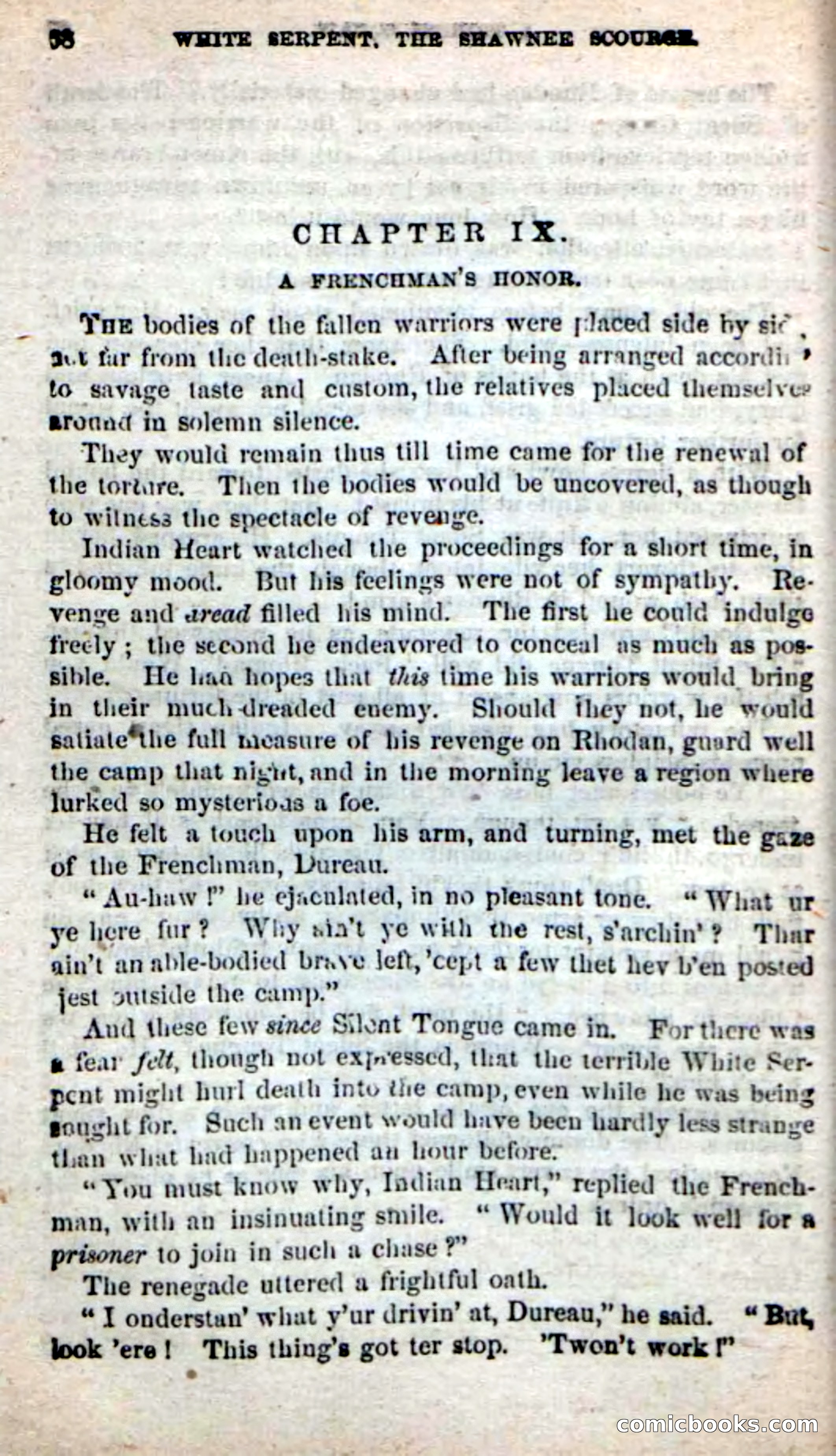 Beadle's New Dime Novels: White Serpent, the Scourge — page 65 of 101