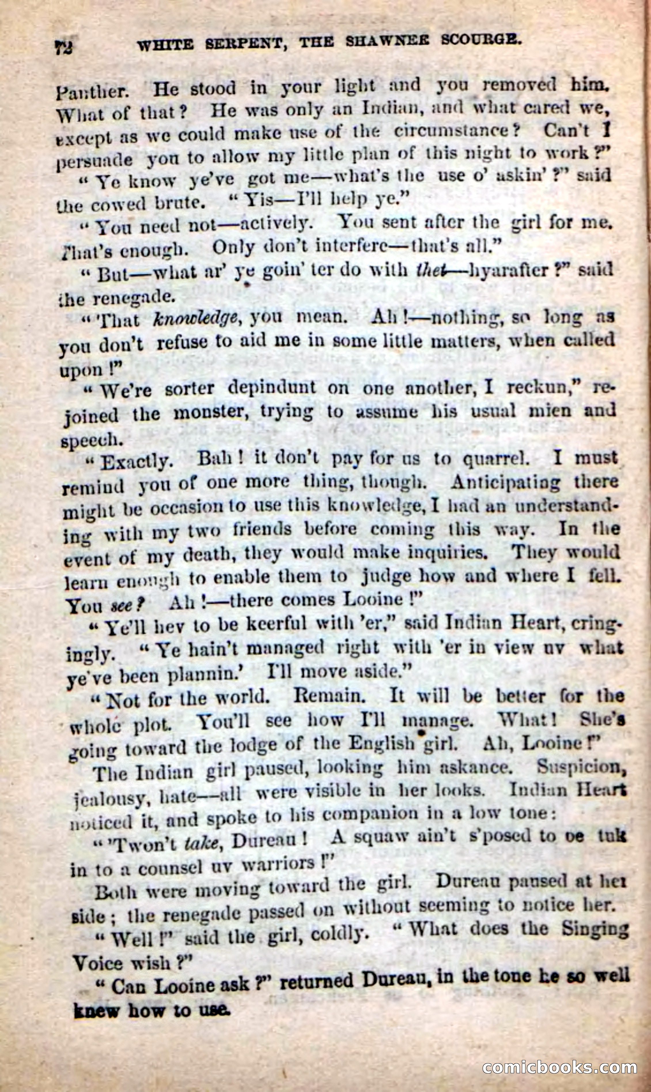 Beadle's New Dime Novels: White Serpent, the Scourge — page 69 of 101