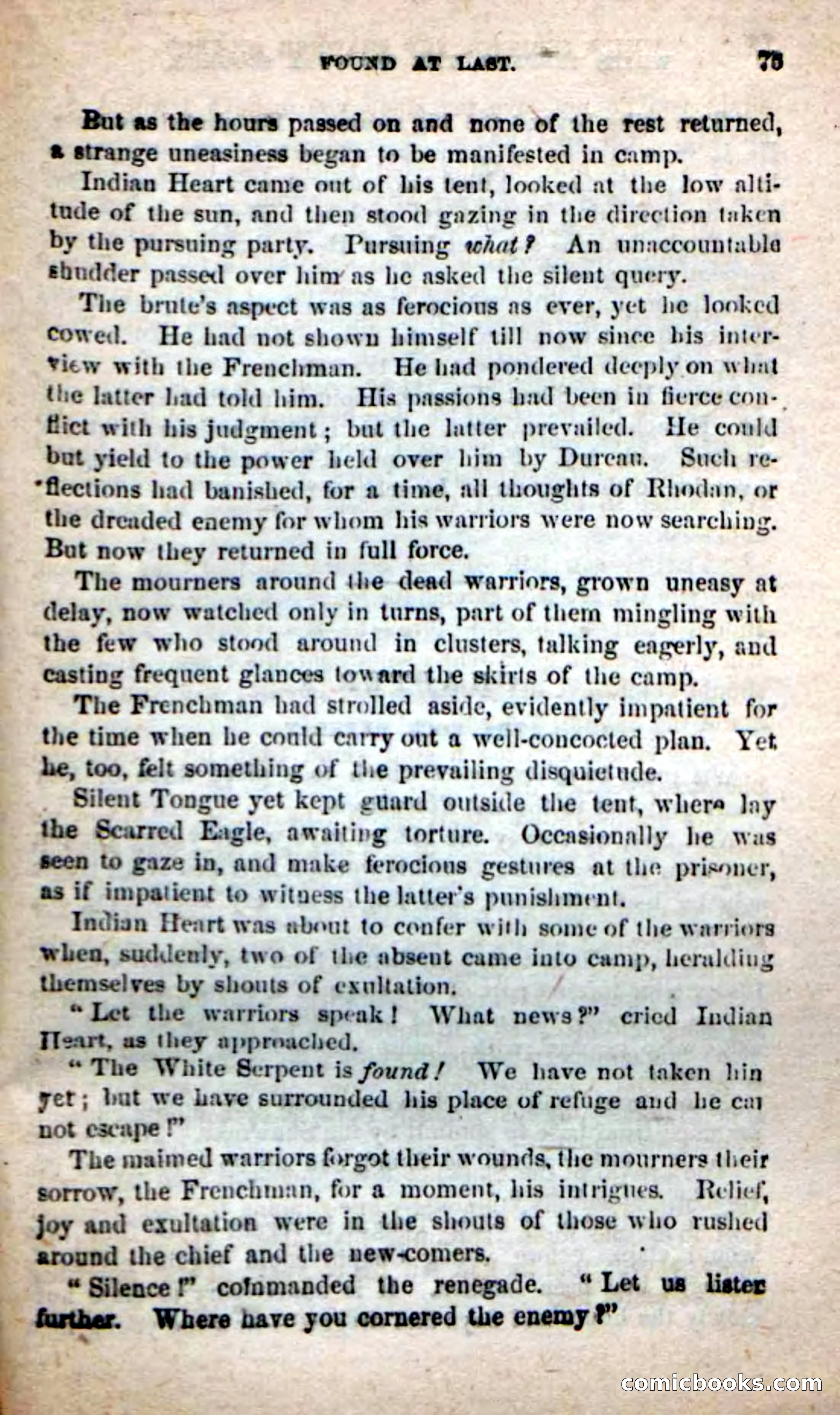 Beadle's New Dime Novels: White Serpent, the Scourge — page 72 of 101