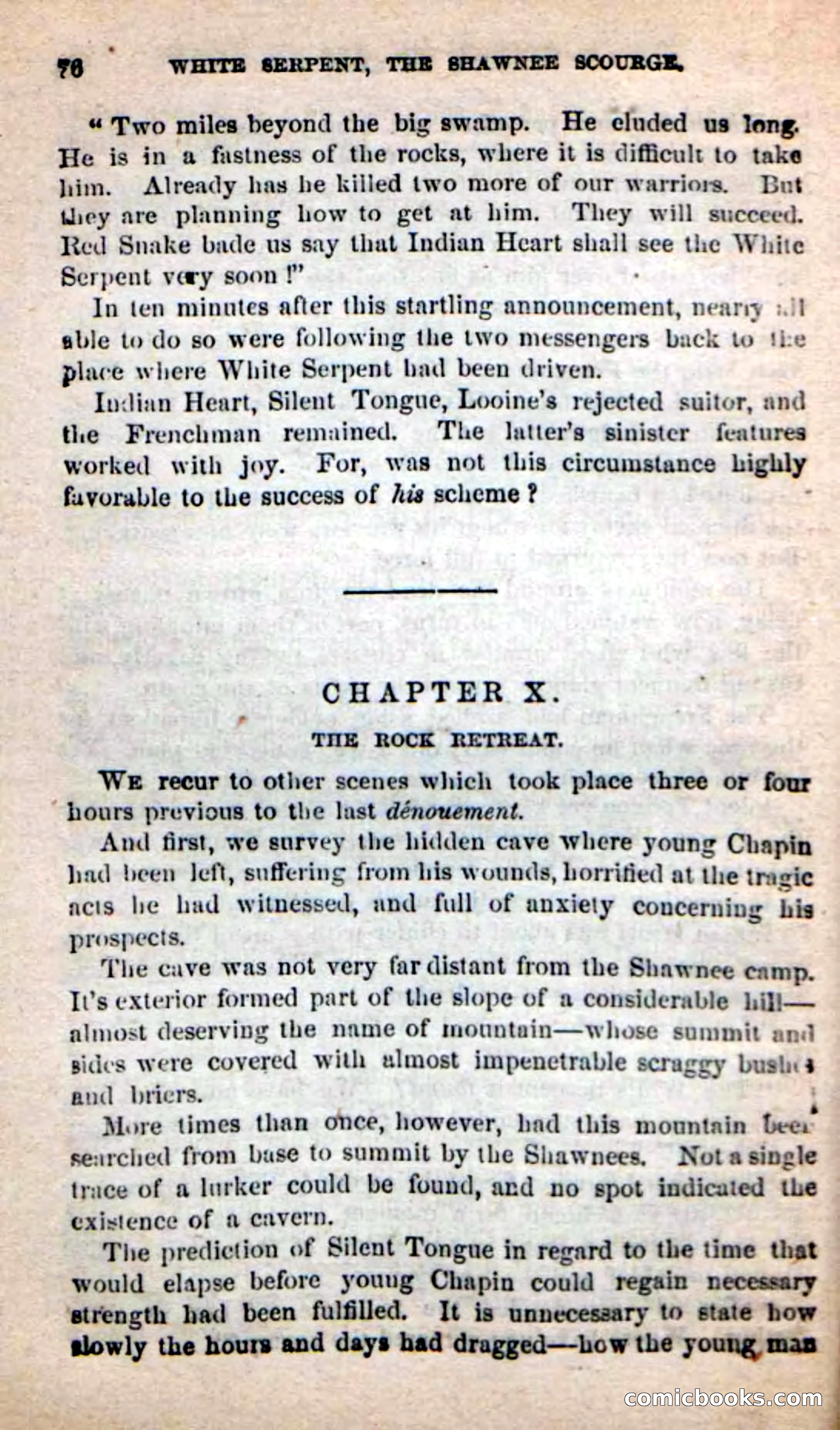 Beadle's New Dime Novels: White Serpent, the Scourge — page 73 of 101