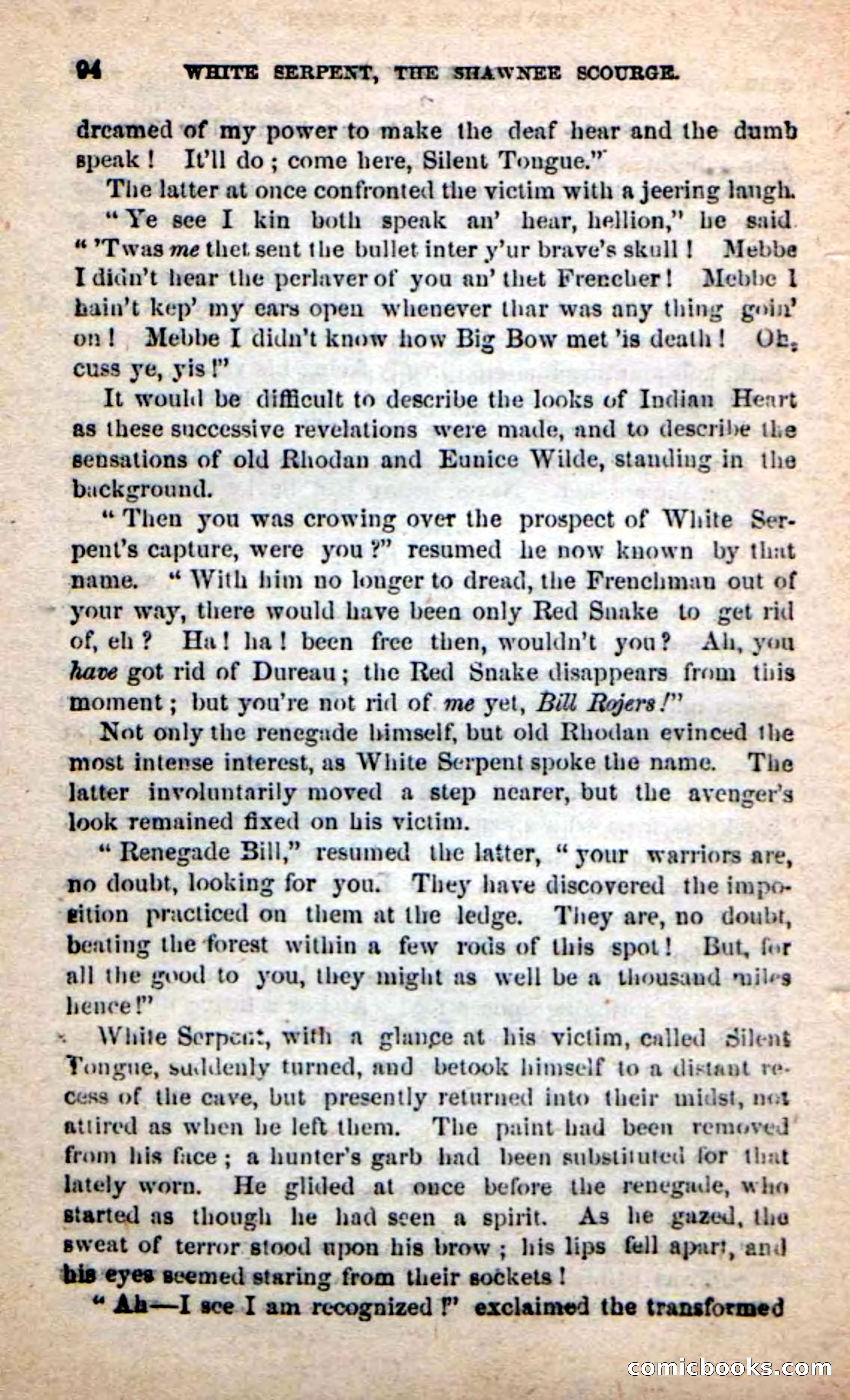 Beadle's New Dime Novels: White Serpent, the Scourge — page 91 of 101