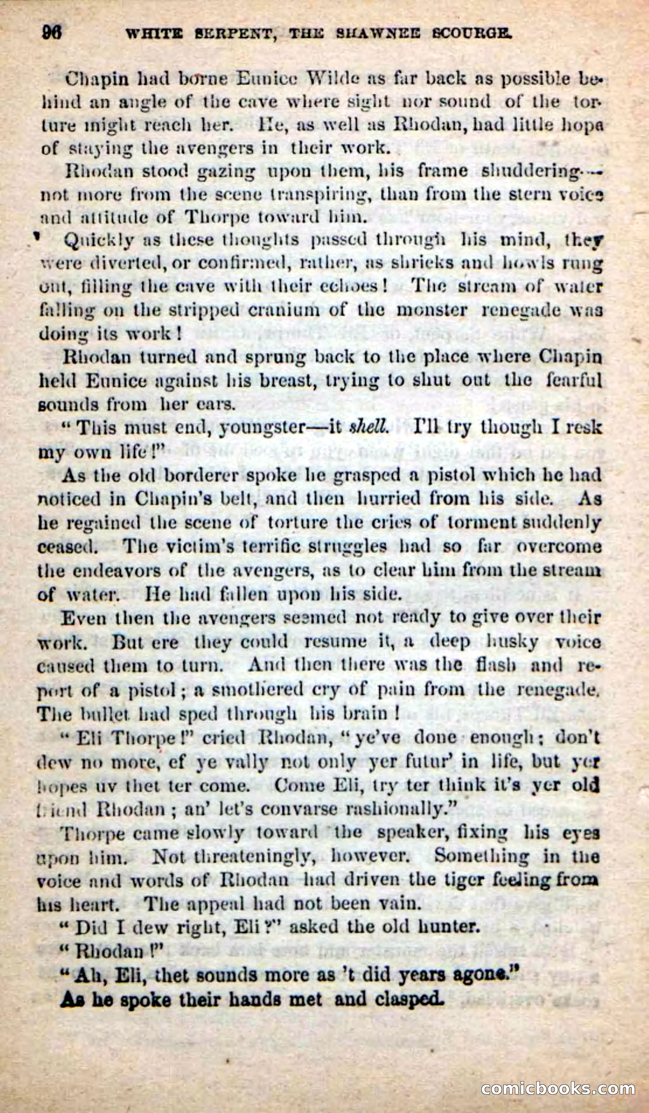 Beadle's New Dime Novels: White Serpent, the Scourge — page 93 of 101
