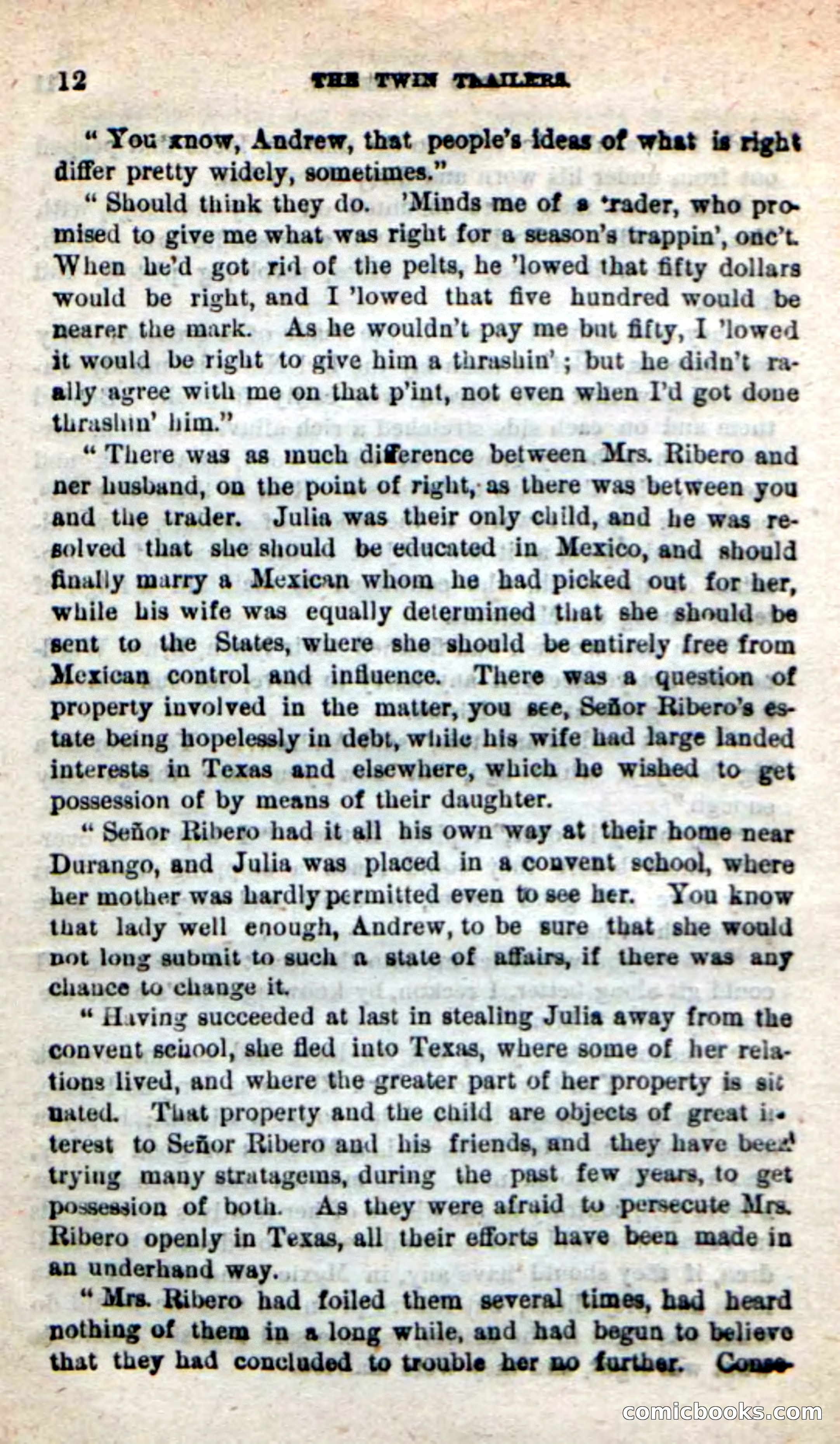 Beadle's New Dime Novels: The Twin Trailers — page 8 of 100