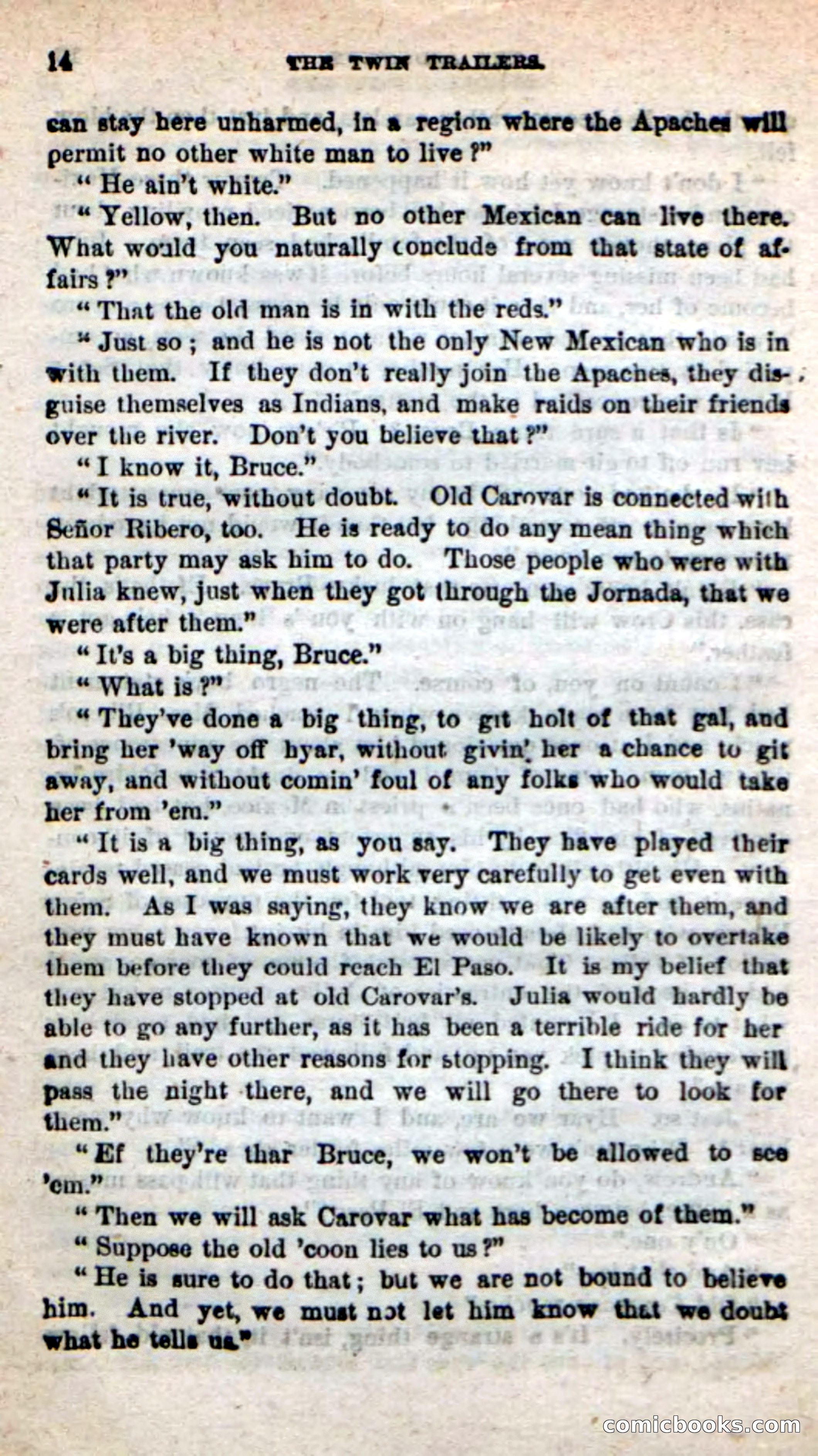 Beadle's New Dime Novels: The Twin Trailers — page 10 of 100