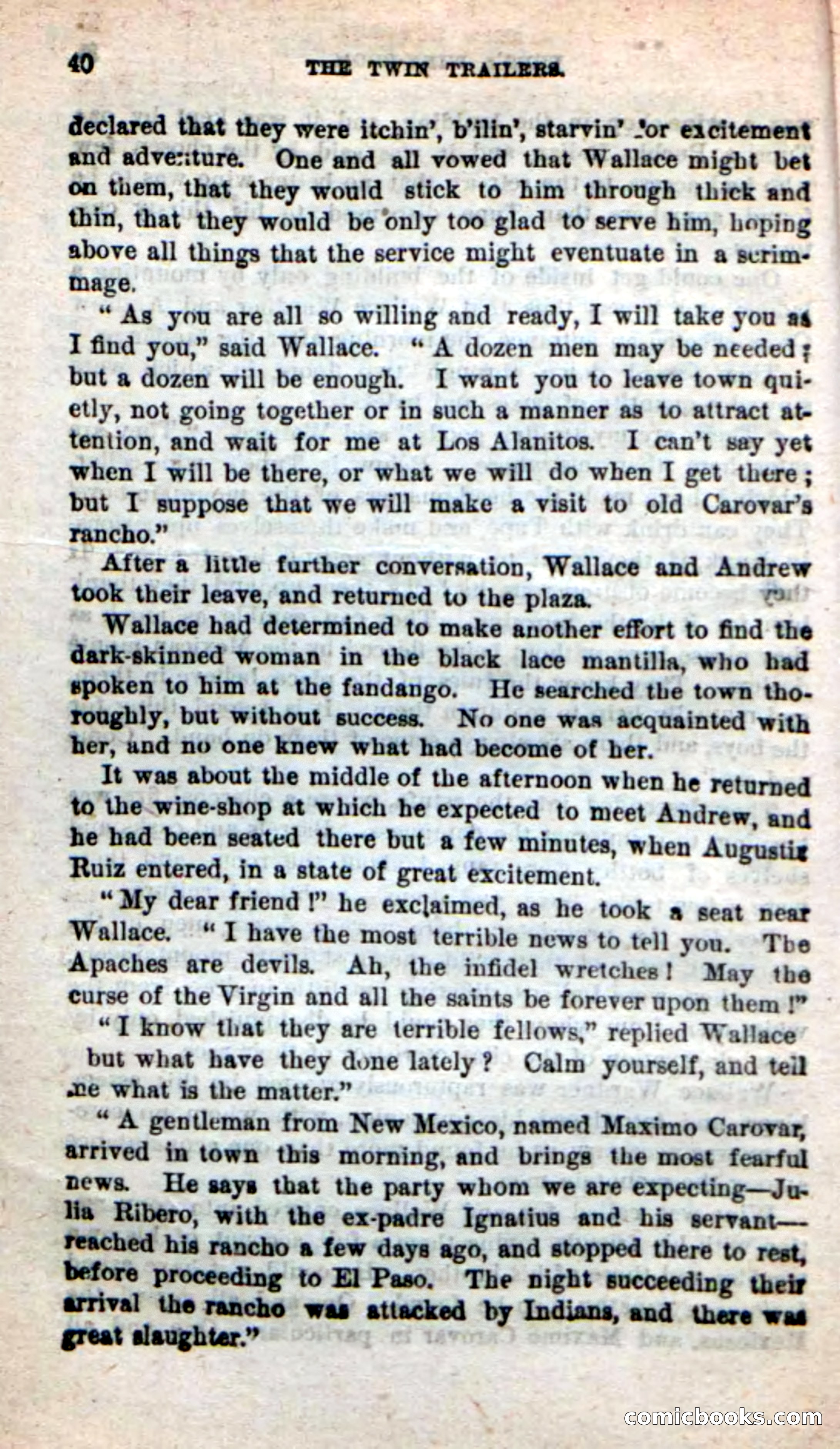 Beadle's New Dime Novels: The Twin Trailers — page 36 of 100