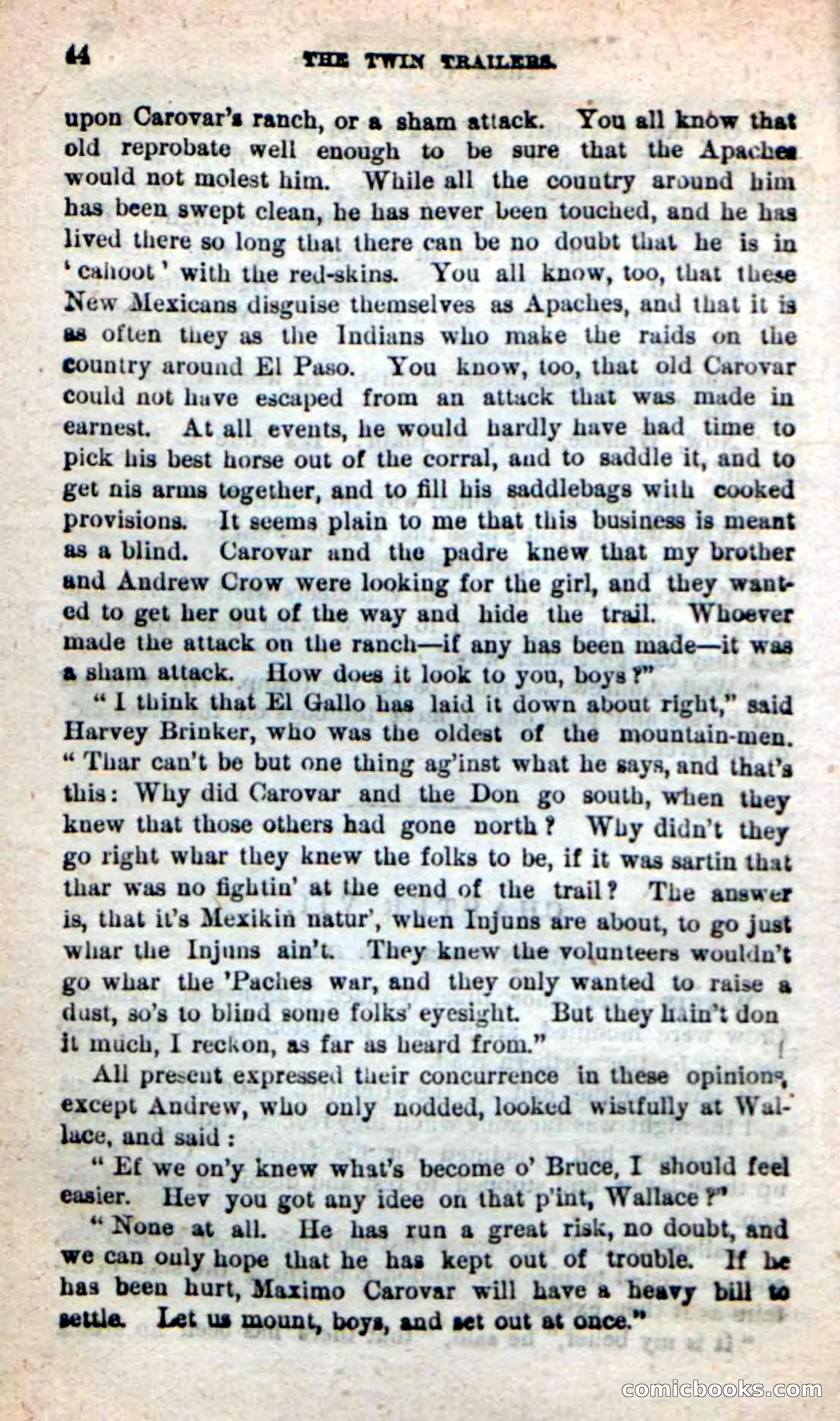 Beadle's New Dime Novels: The Twin Trailers — page 40 of 100
