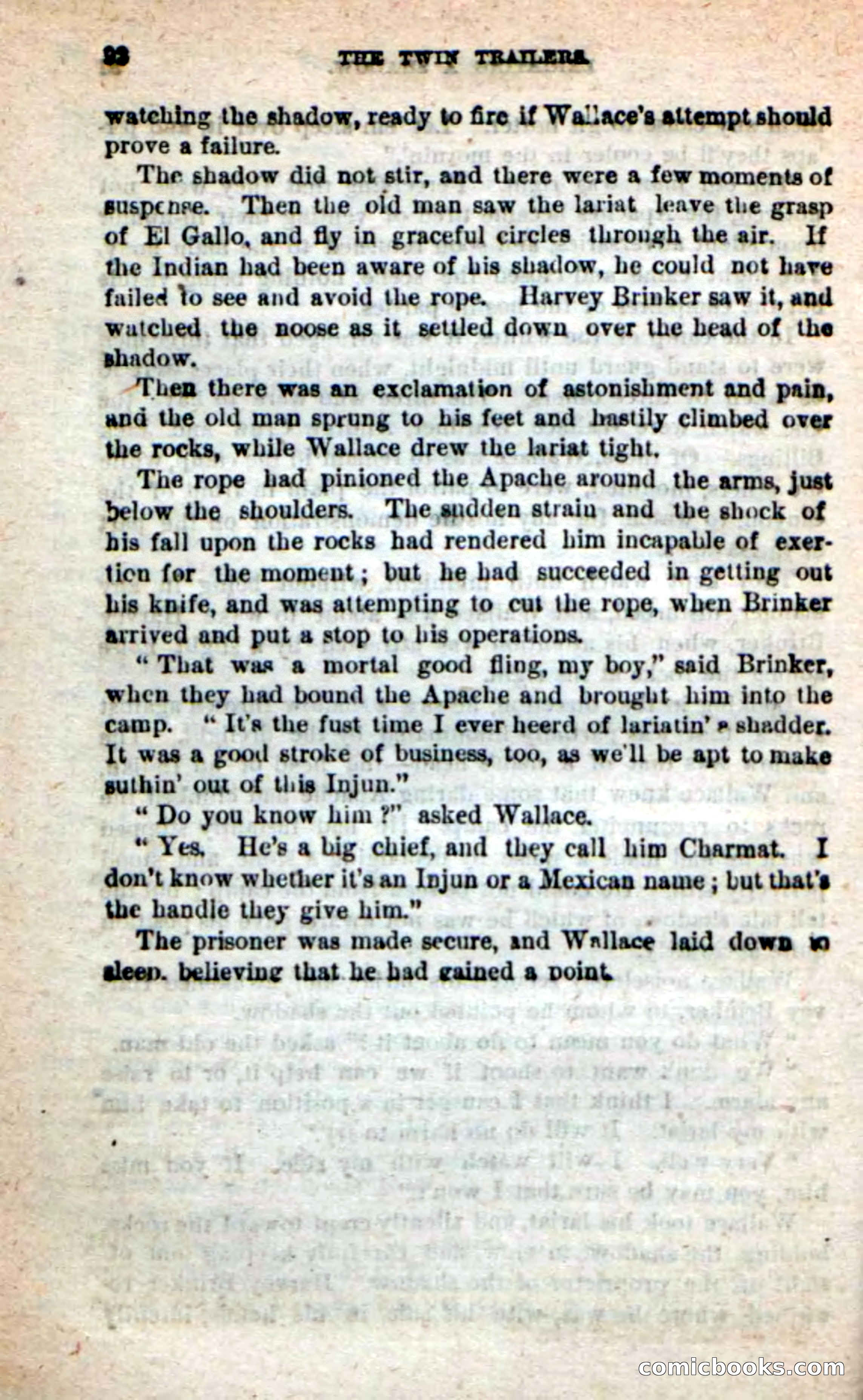 Beadle's New Dime Novels: The Twin Trailers — page 88 of 100