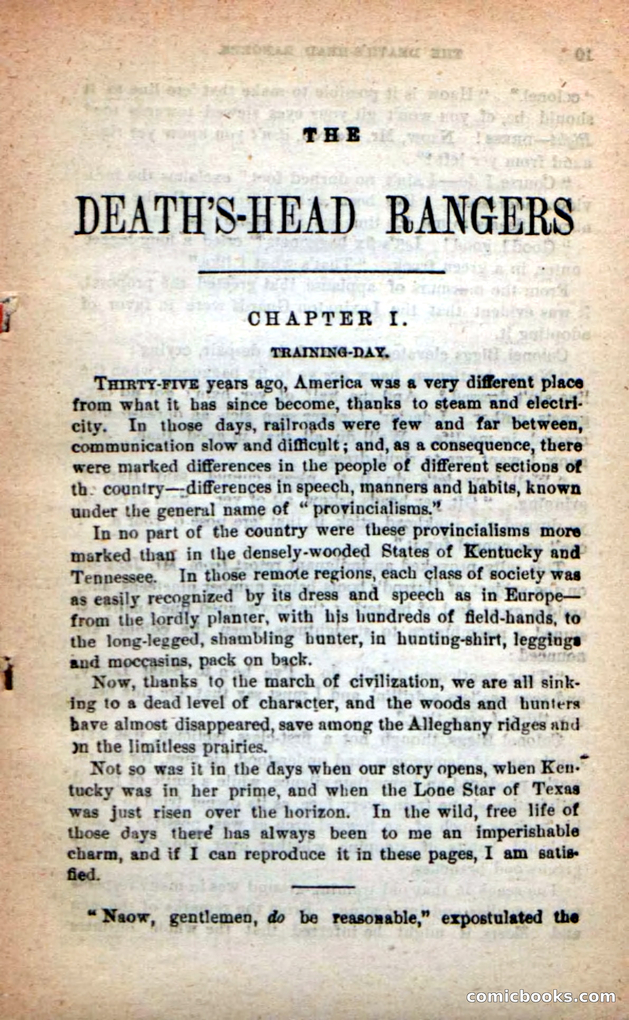 Beadle's New Dime Novels: The Death's-Head Rangers — page 5 of 100