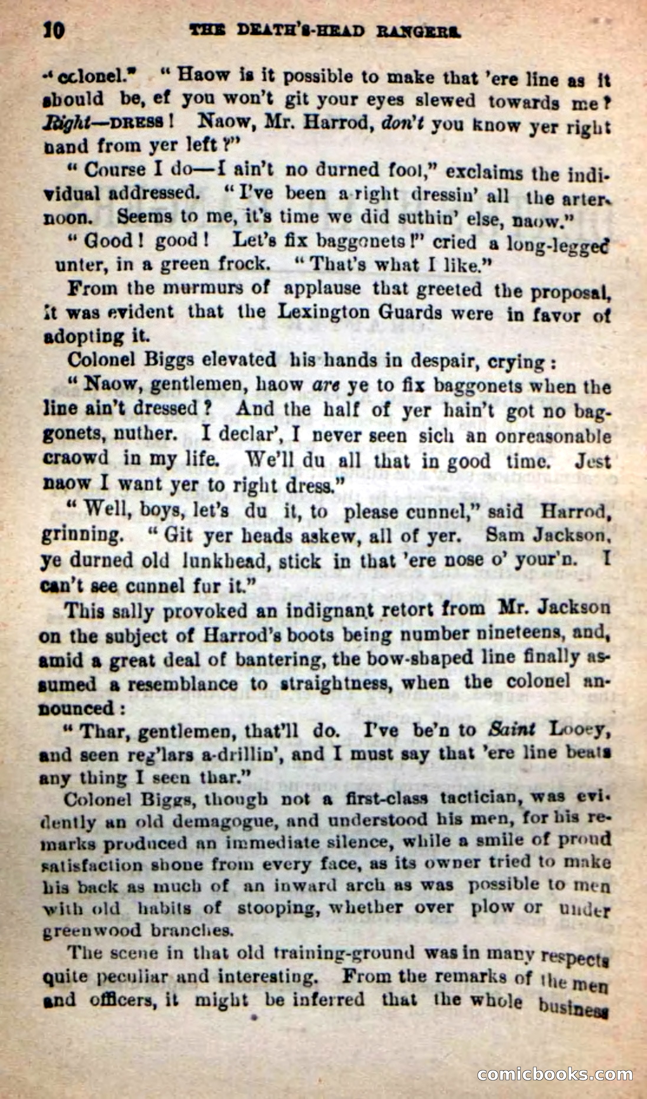Beadle's New Dime Novels: The Death's-Head Rangers — page 6 of 100