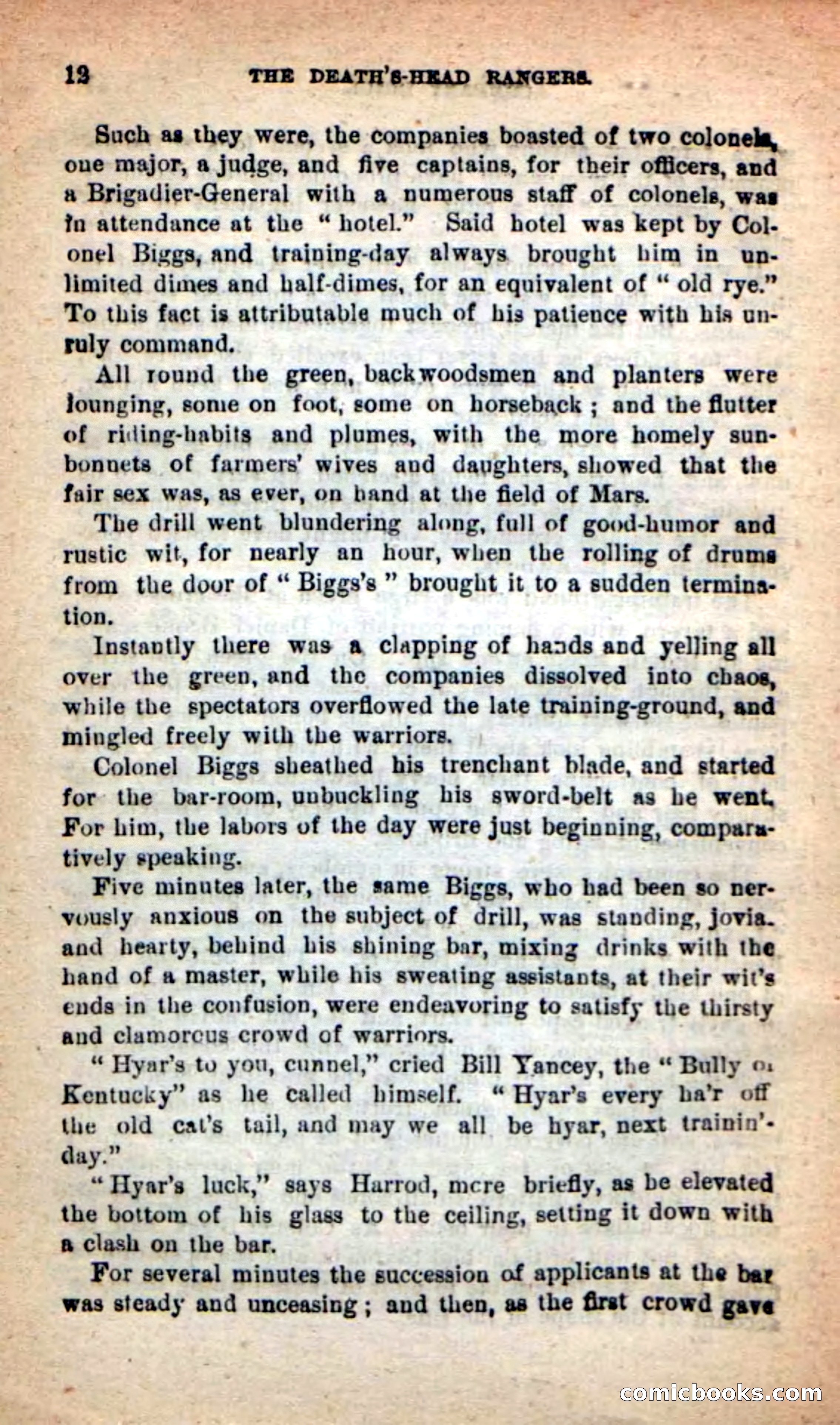 Beadle's New Dime Novels: The Death's-Head Rangers — page 8 of 100