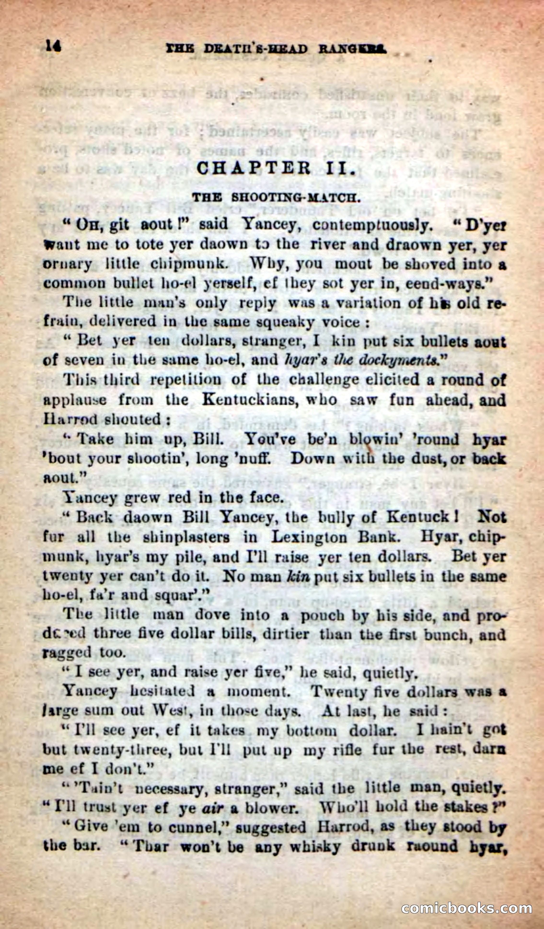 Beadle's New Dime Novels: The Death's-Head Rangers — page 10 of 100
