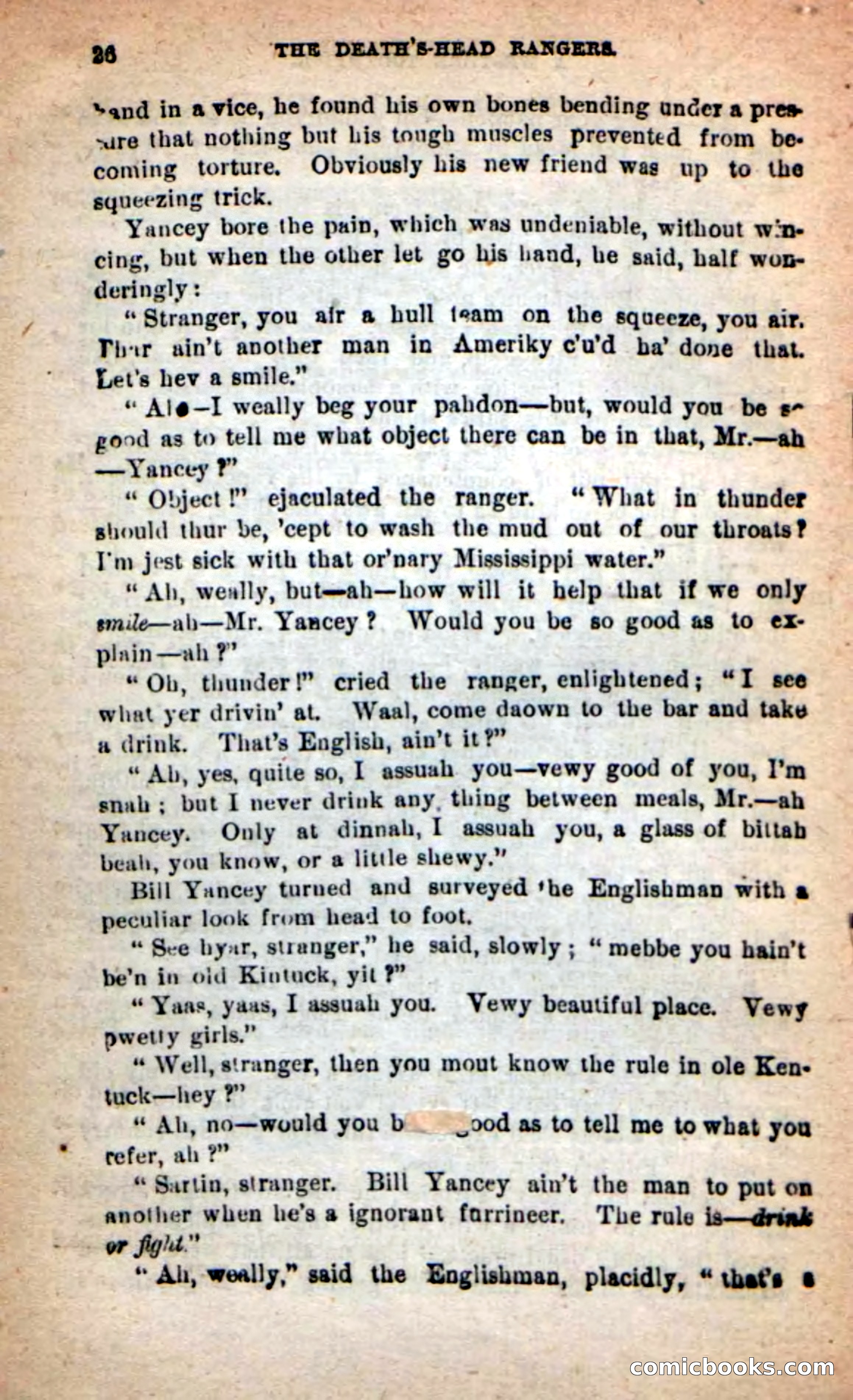 Beadle's New Dime Novels: The Death's-Head Rangers — page 22 of 100