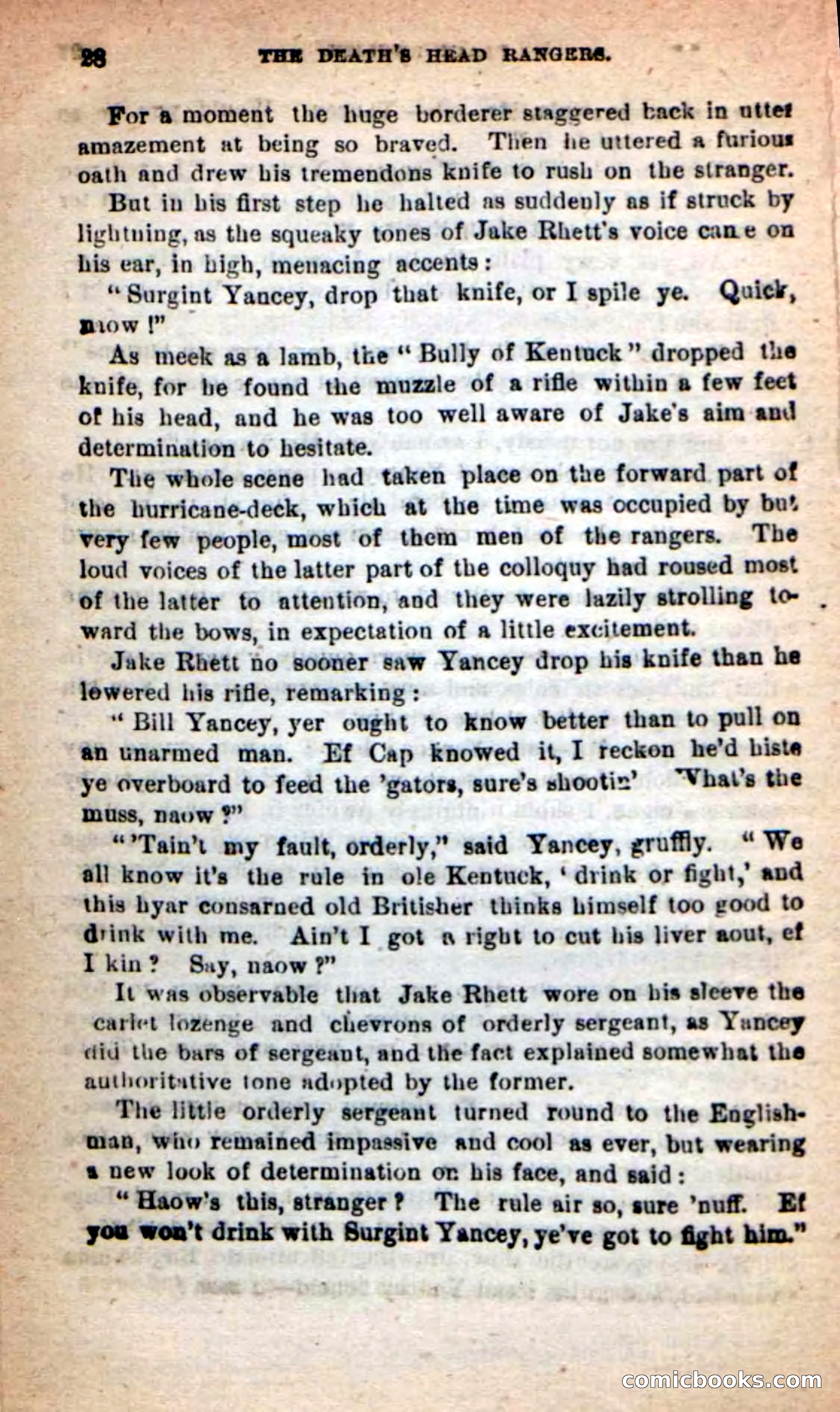 Beadle's New Dime Novels: The Death's-Head Rangers — page 24 of 100